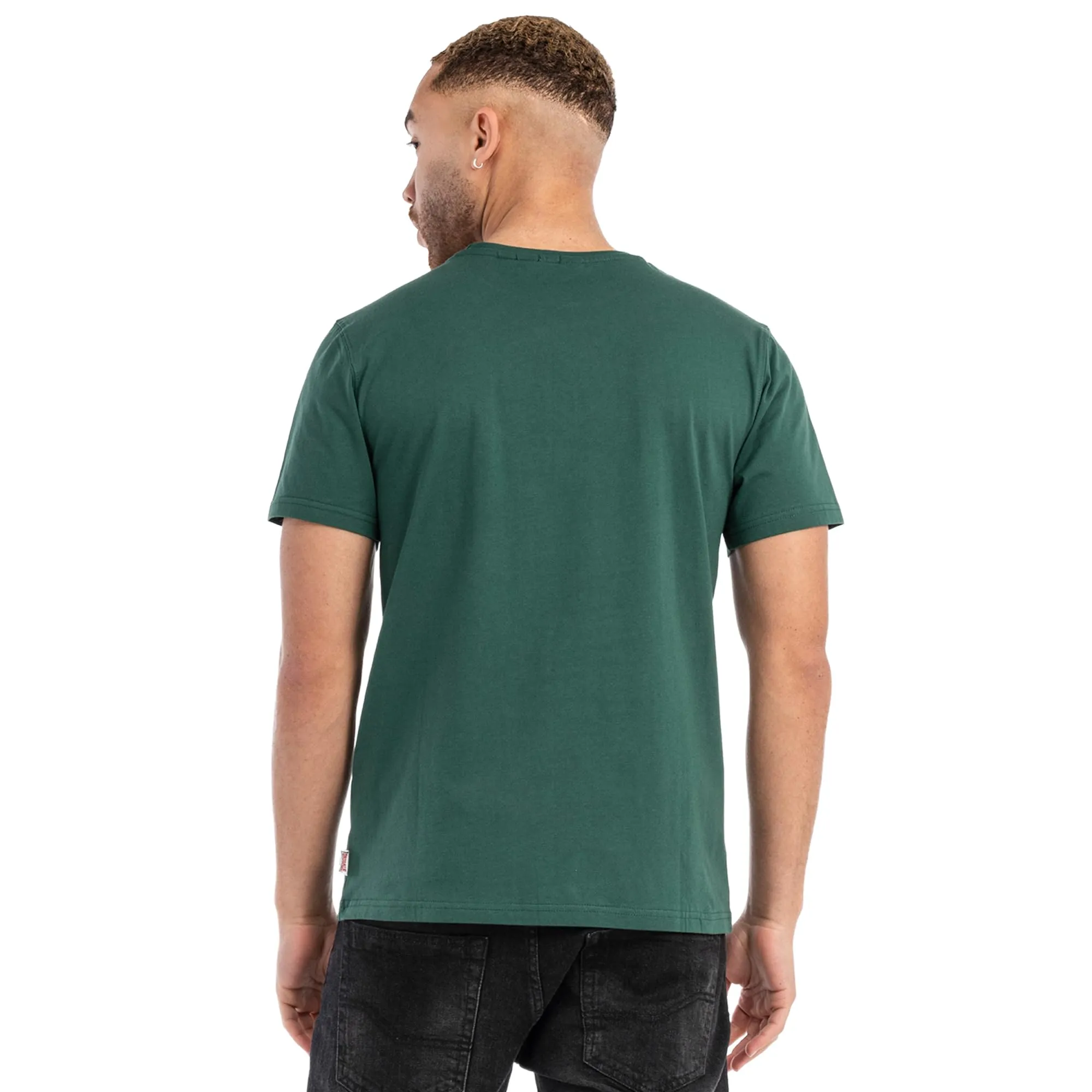 Lonsdale Classic Slim Fit Maglietta a Maniche Lunghe da Uomo, Verde, 3XL - immagine 4