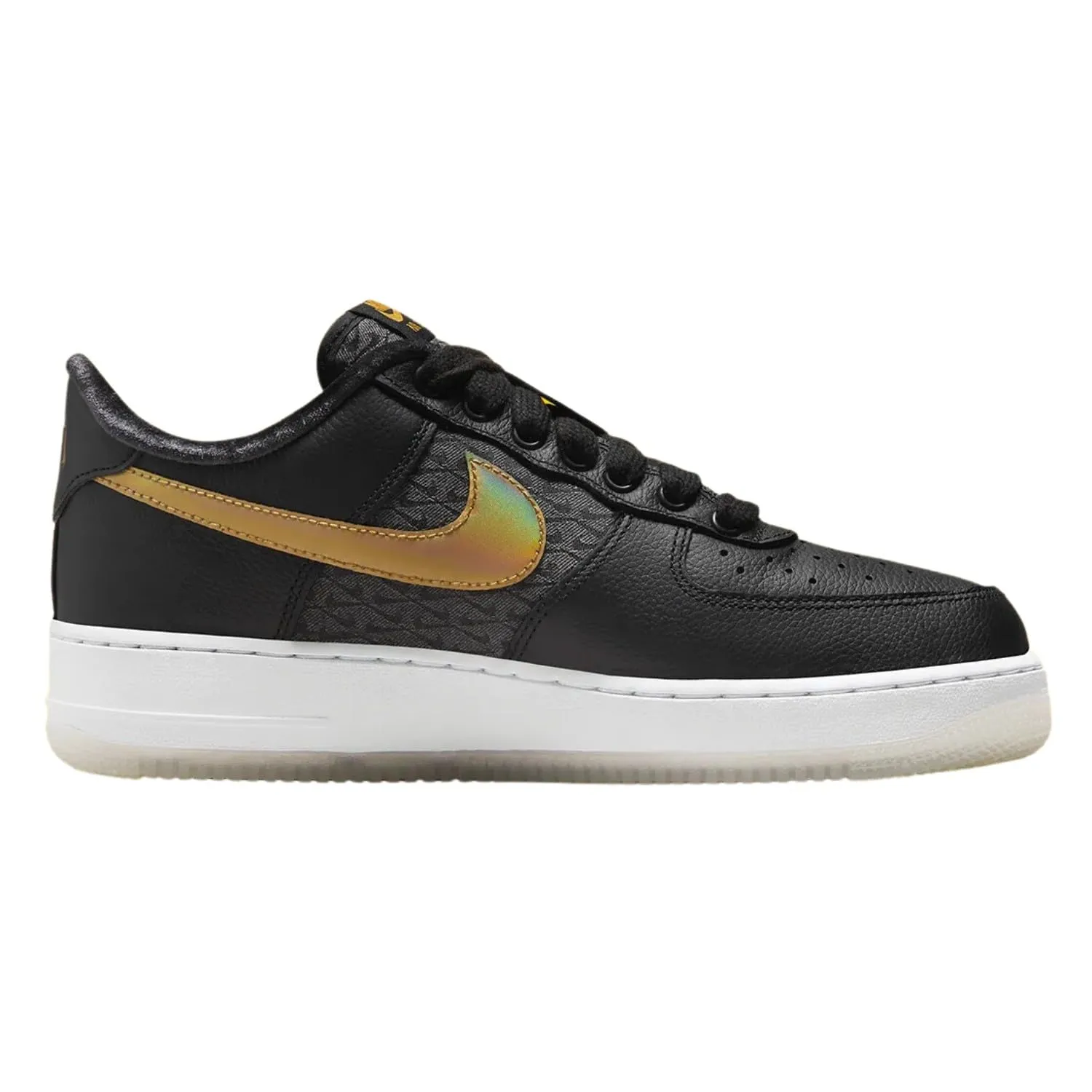 Nike Air Force 1 '07 PRM - Nero/Oro Metallizzato/Bianco - immagine 2