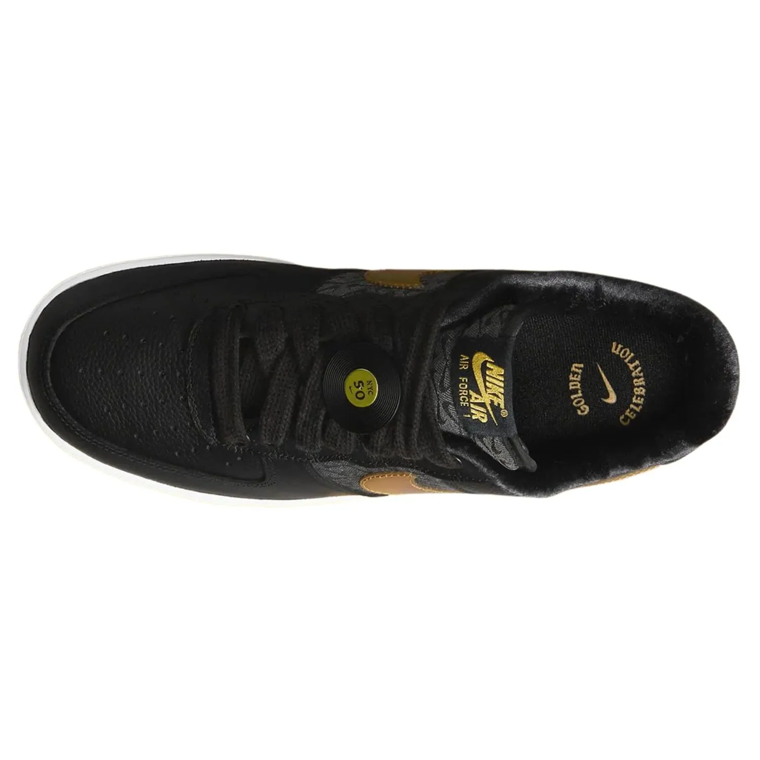 Nike Air Force 1 '07 PRM - Nero/Oro Metallizzato/Bianco - immagine 3