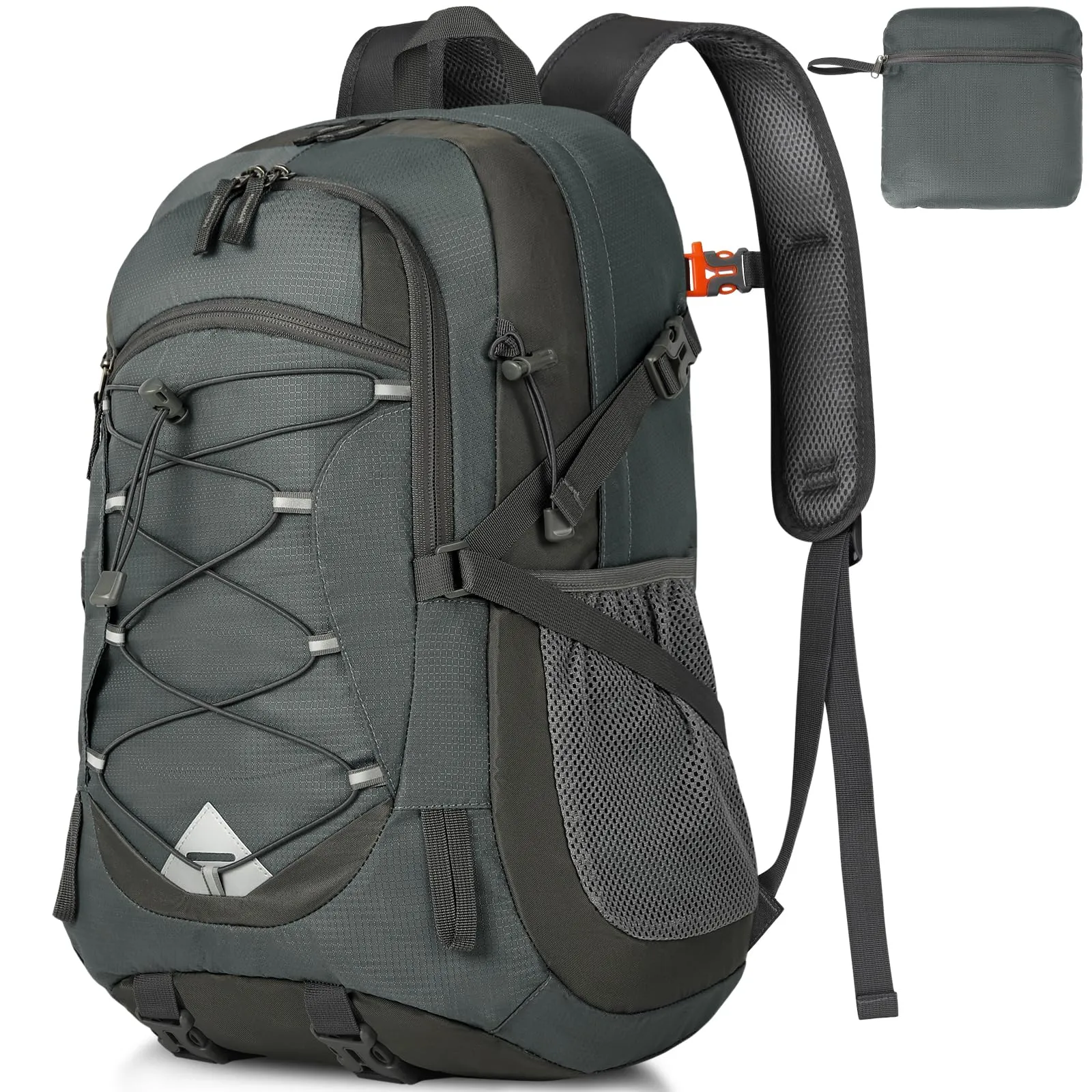 IGOLUMON Zaino Trekking 40 Litri Ultraleggero Pieghevole Impermeabile con Strisce Riflettenti - immagine 1
