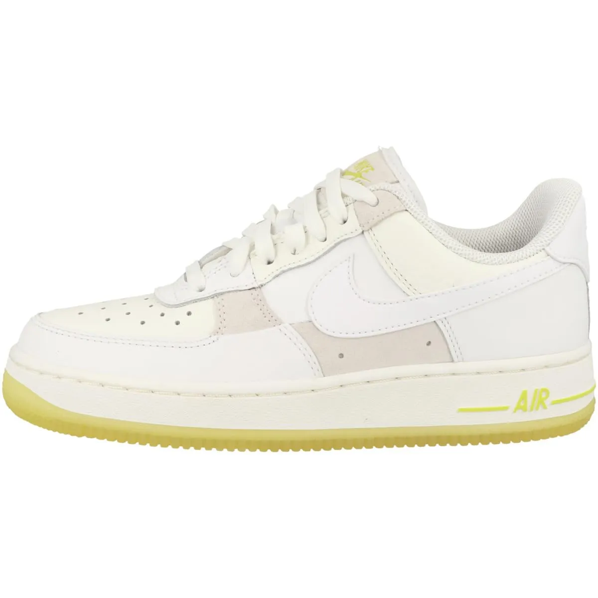 Nike Air Force 1 '07 Donna Summit White Opti Yellow Vela Bianco, 39 EU - immagine 1