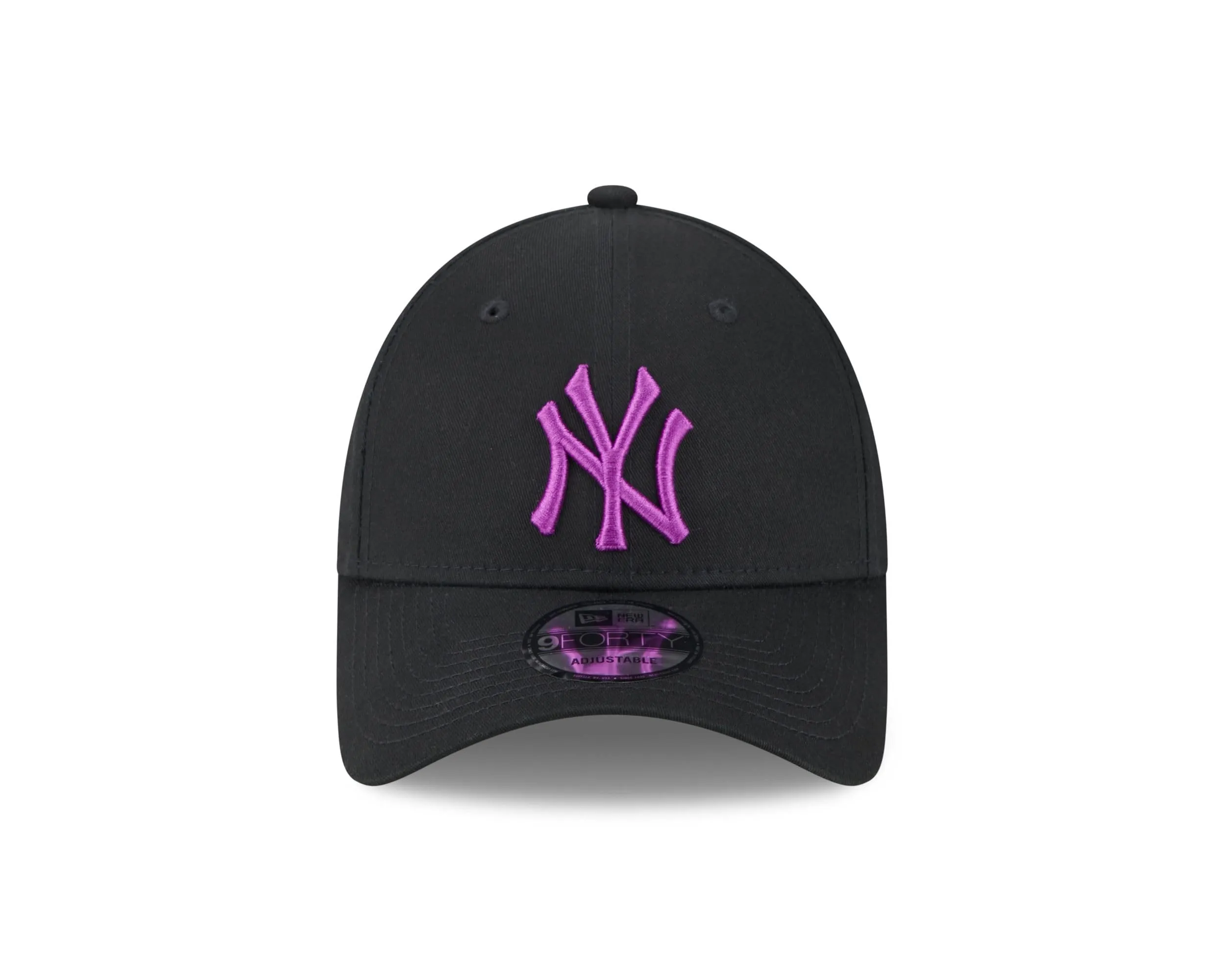New Era New York Yankees MLB 9forty Adjustable Cap - Black/Purple - One Size - immagine 2