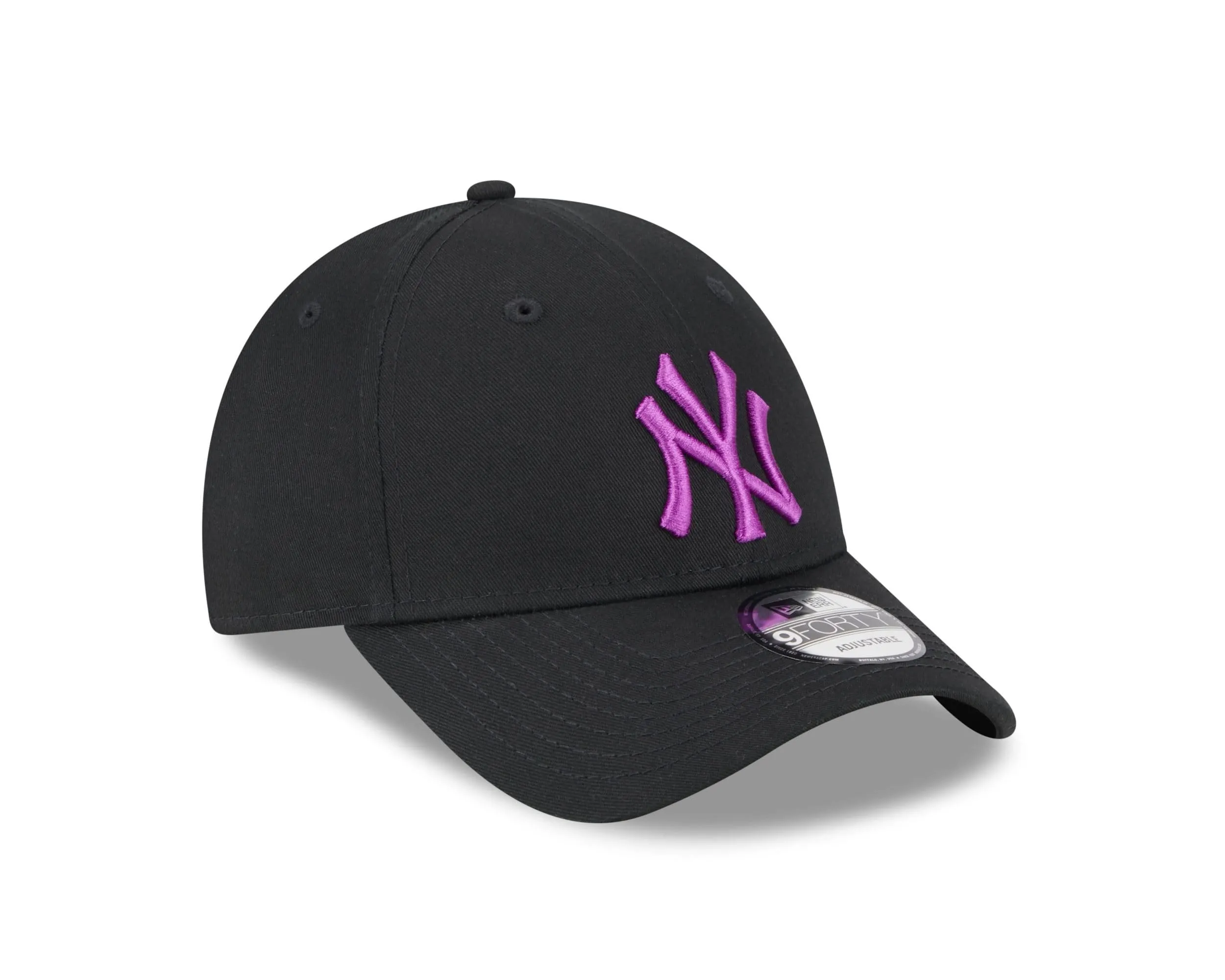 New Era New York Yankees MLB 9forty Adjustable Cap - Black/Purple - One Size - immagine 3