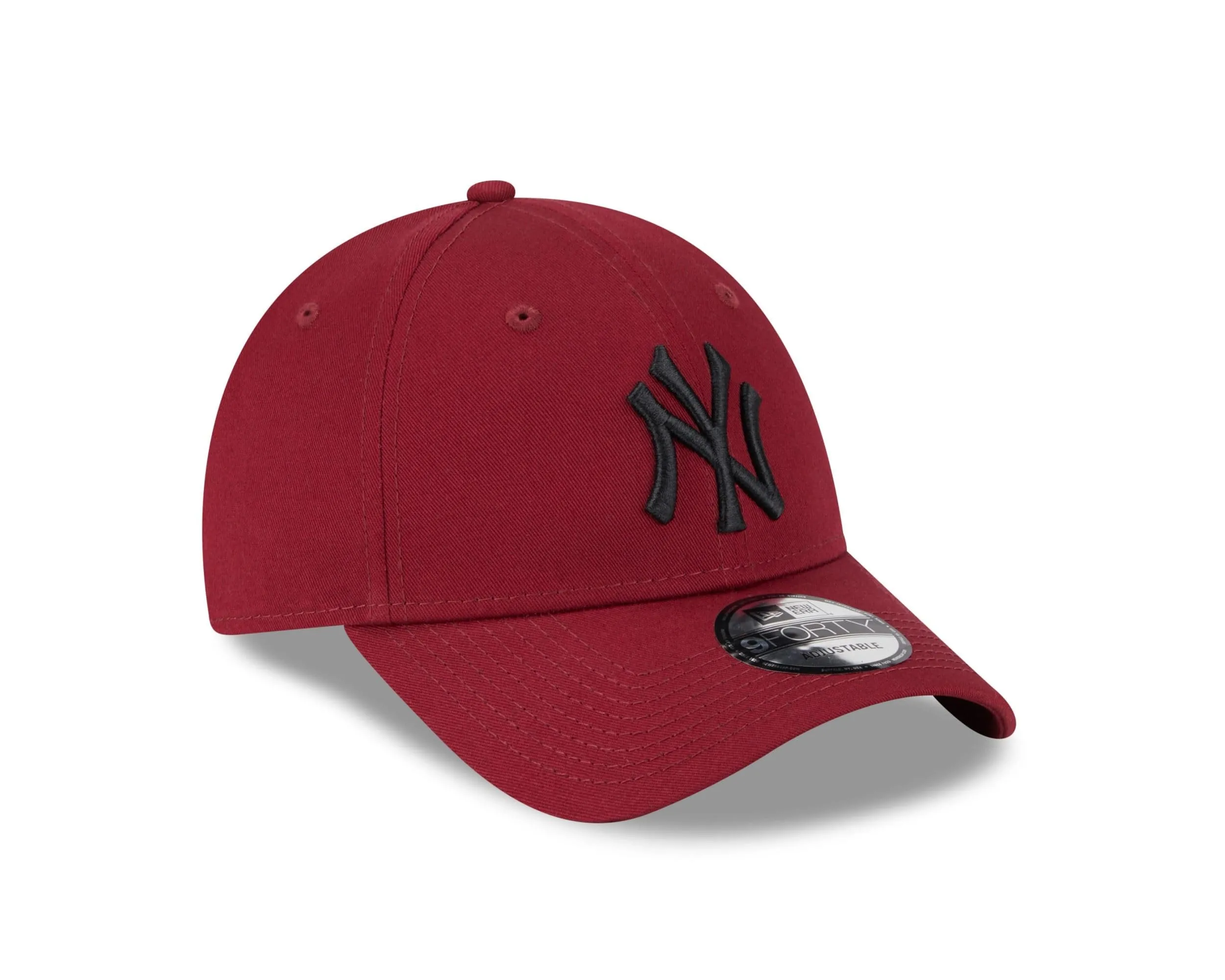 New Era New York Yankees 9Forty Strapback Baseball Cap - Red Black, One Size - immagine 3