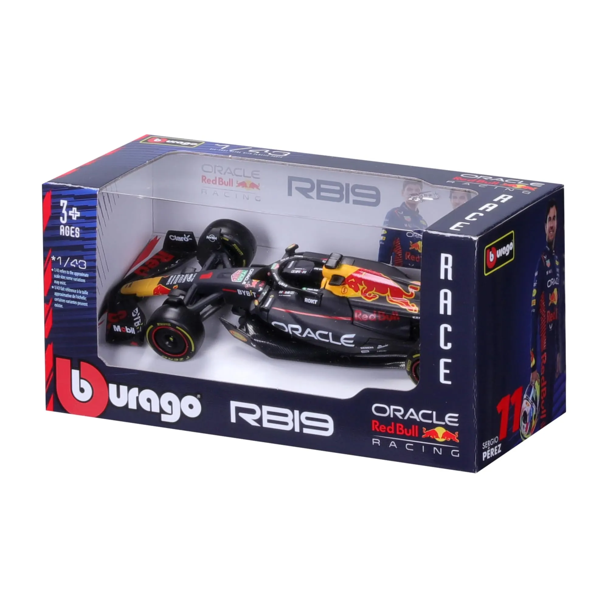 Bburago Red Bull Racing RB19 Max Verstappen #1 2023, Scale 1:43 - immagine 6