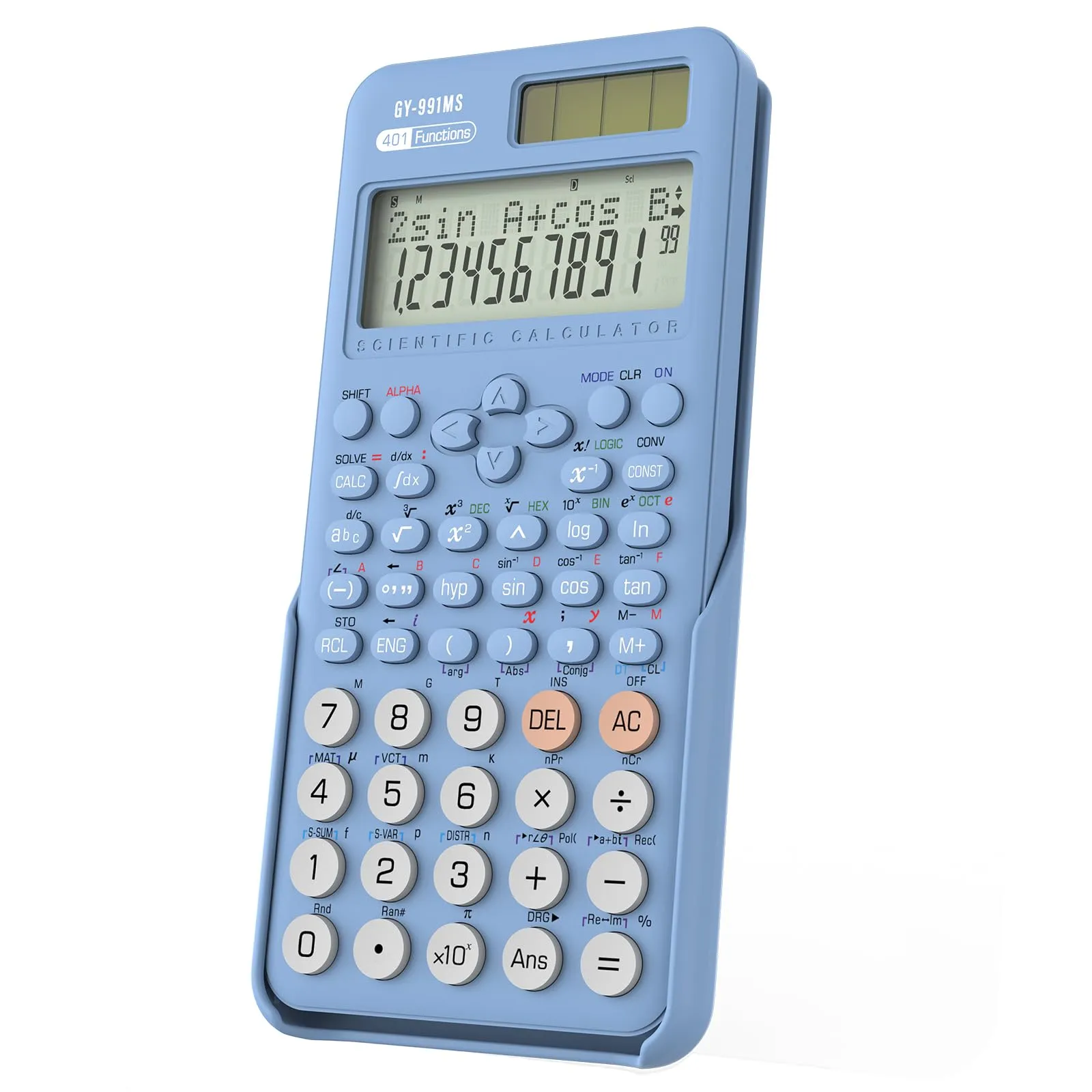 NEWYES 991MS Calcolatrice Scientifica con 401 Funzioni e Display a Due Righe, Blu - immagine 1