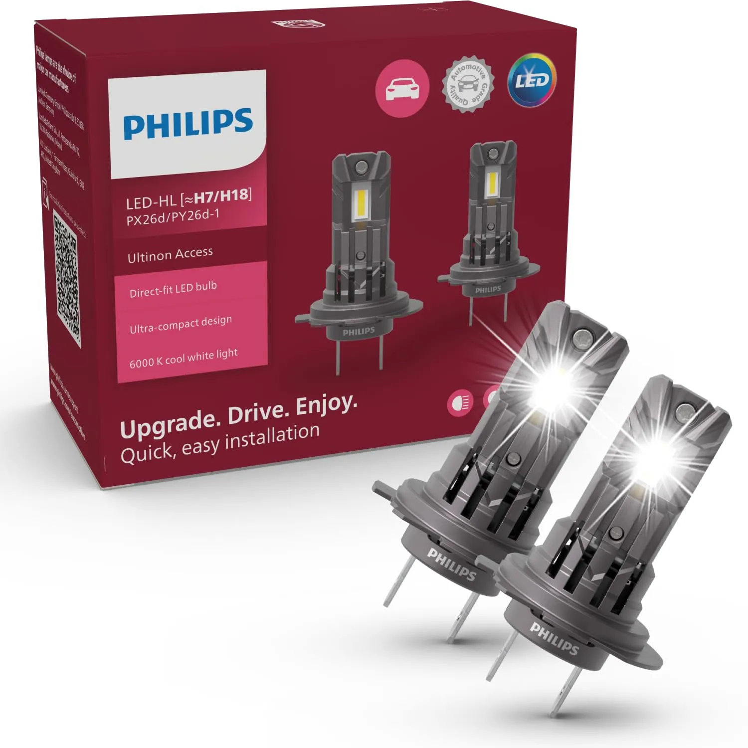 Philips Ultinon Access LED H7 6.000K, set di 2 - immagine 1