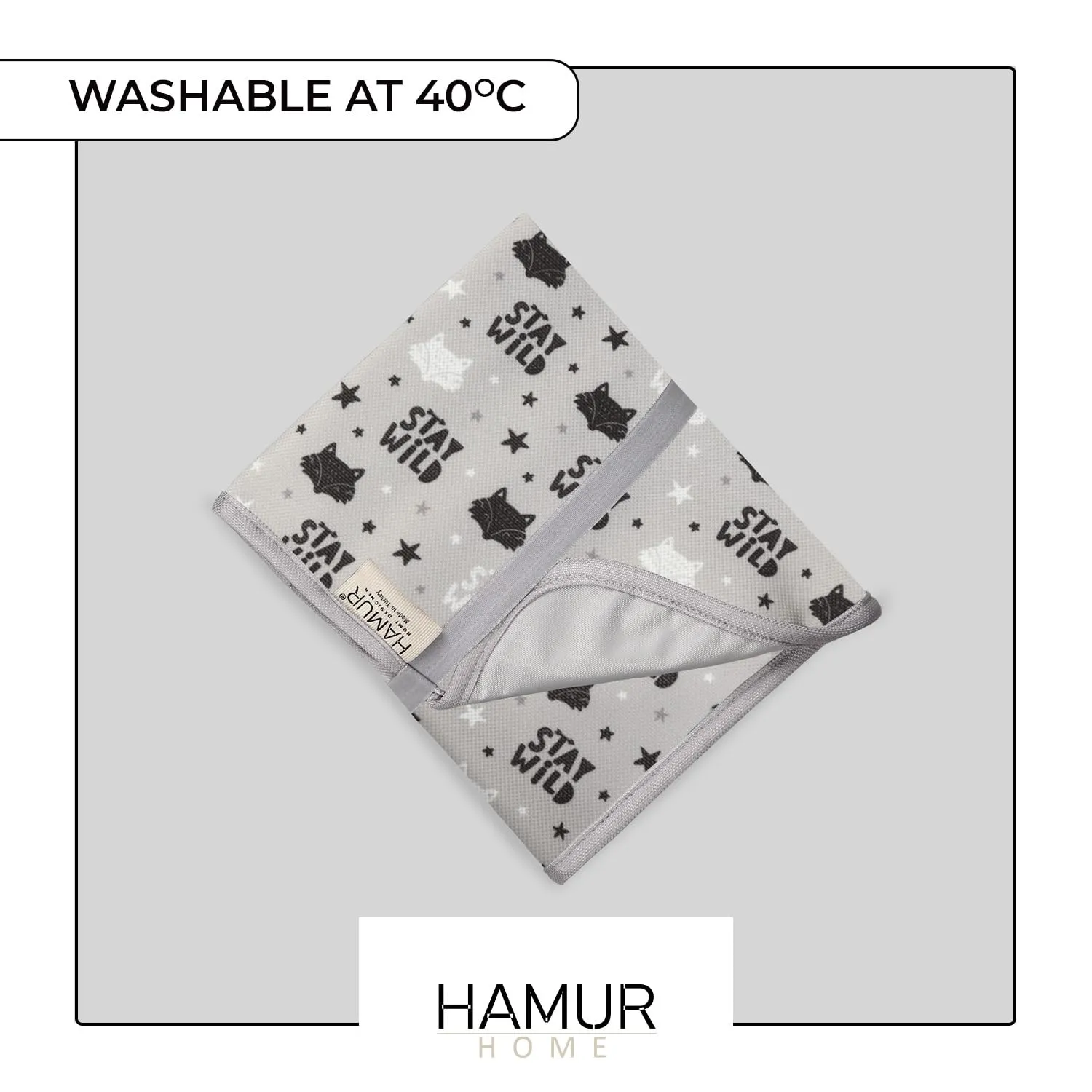 Hamur Home Fasciatoio Portatile Pieghevole Impermeabile 40 x 70 cm - Fox - immagine 6