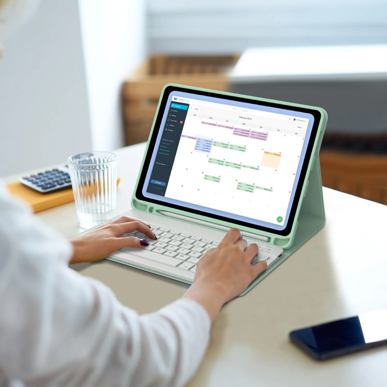 IVEOPPE Tastiera e Custodia per iPad 11 Generazione 11" (2025) e 10 Generazione 10.9" (2022) A16 - immagine 8