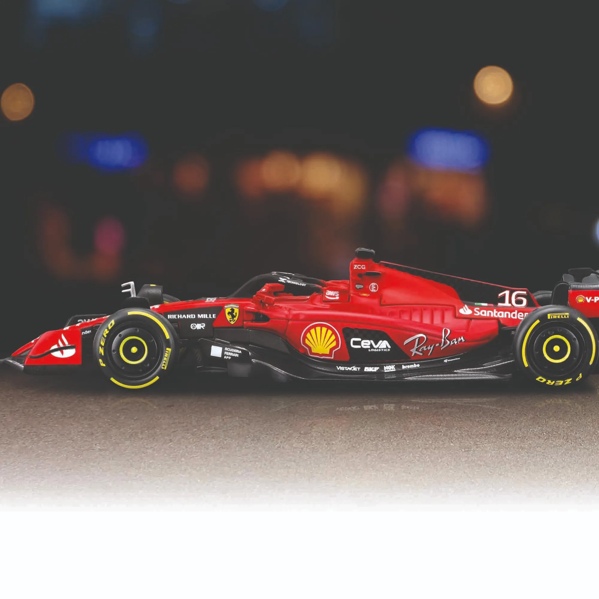 Bburago Ferrari SF-23 Charles Leclerc #16 2023 Scale 1:43 - immagine 3