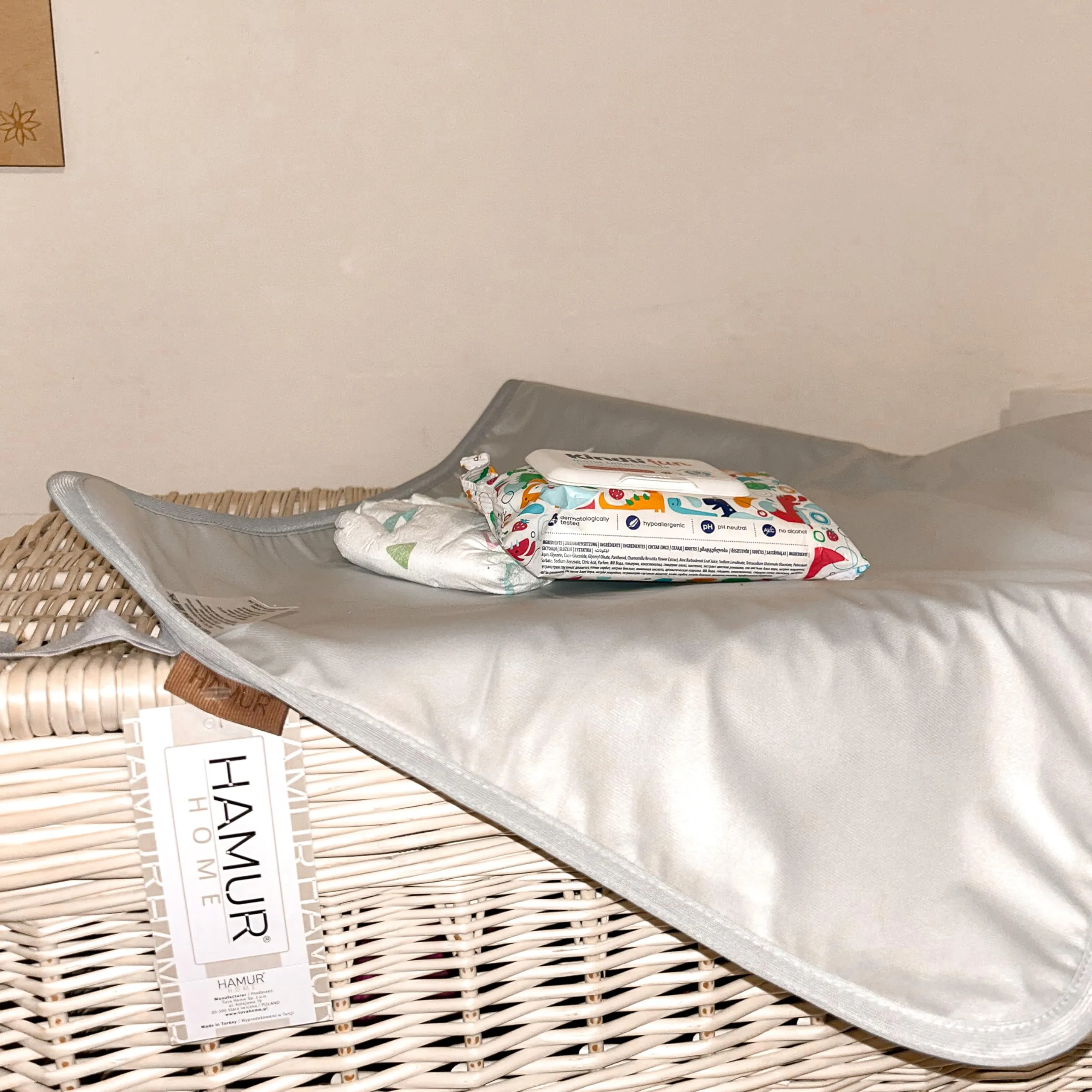 Hamur Home Fasciatoio Portatile Pieghevole Impermeabile 40 x 70 cm Lavabile (Elephant) - immagine 9