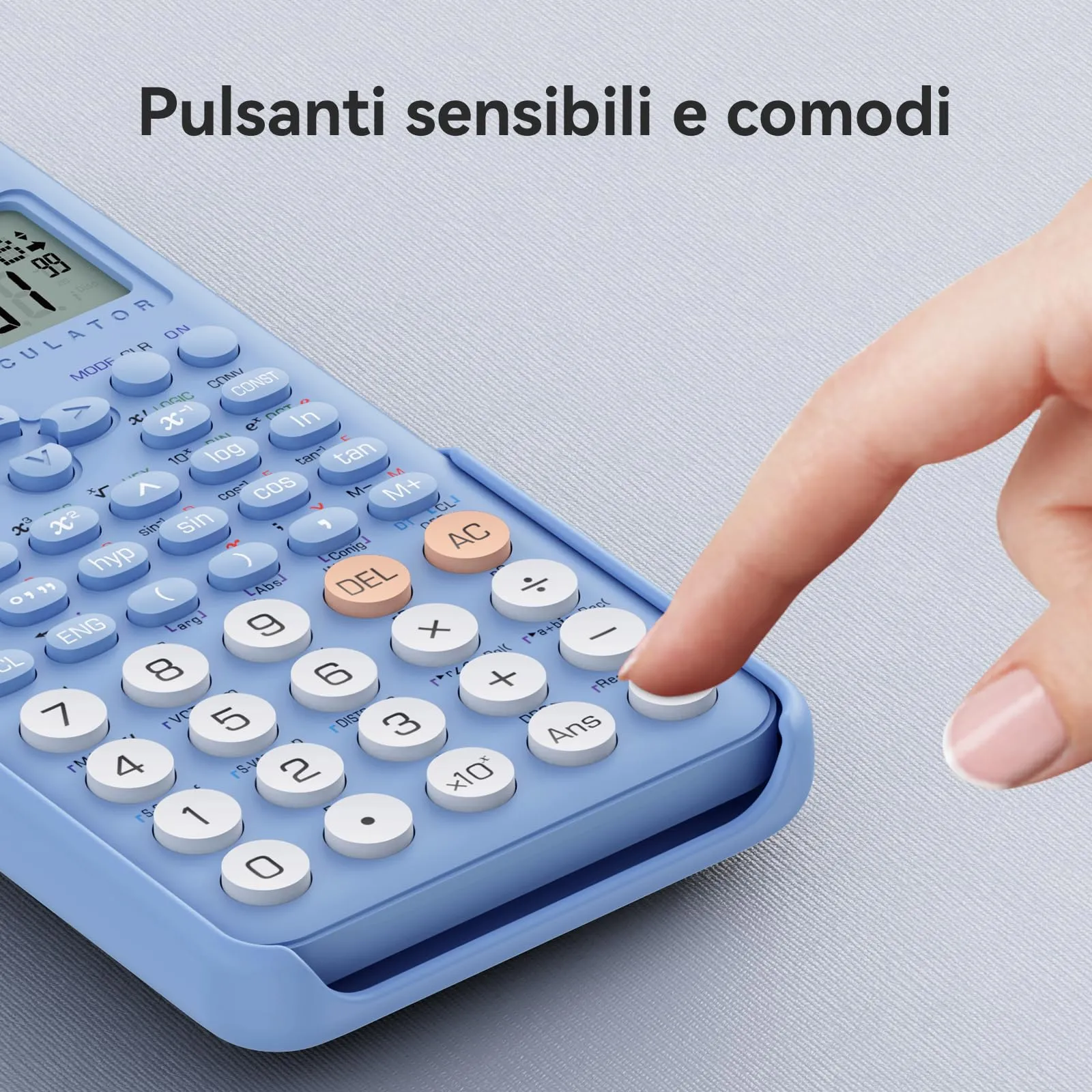 ROATEE 991MS Calcolatrice Scientifica, 401 Funzioni, Display a 2 Righe, Doppia Alimentazione - immagine 5