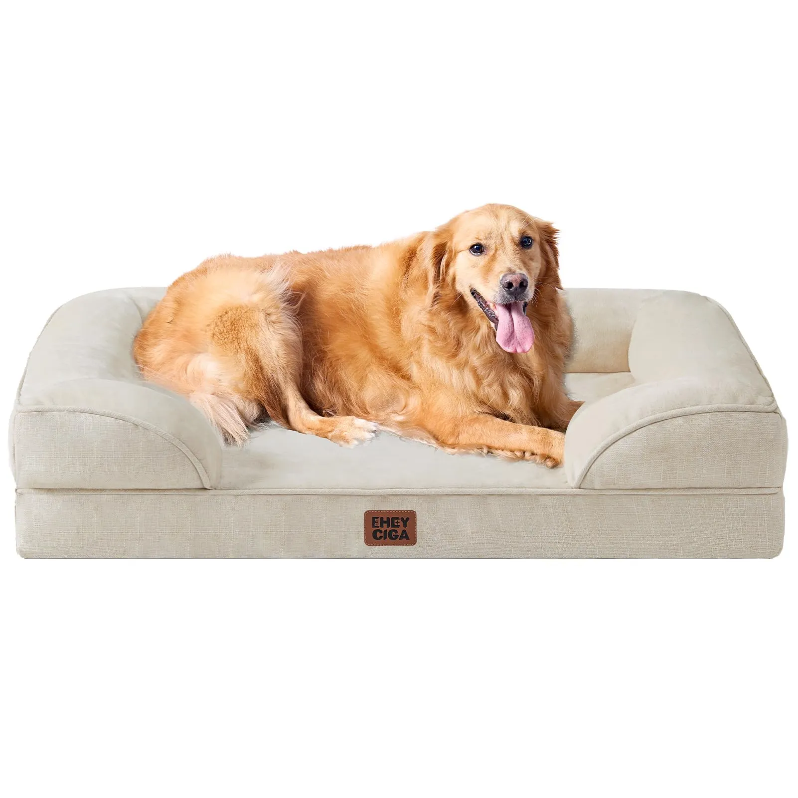 EHEYCIGA Cuccia Cane Interno, 112x81x16cm, Beige - immagine 1