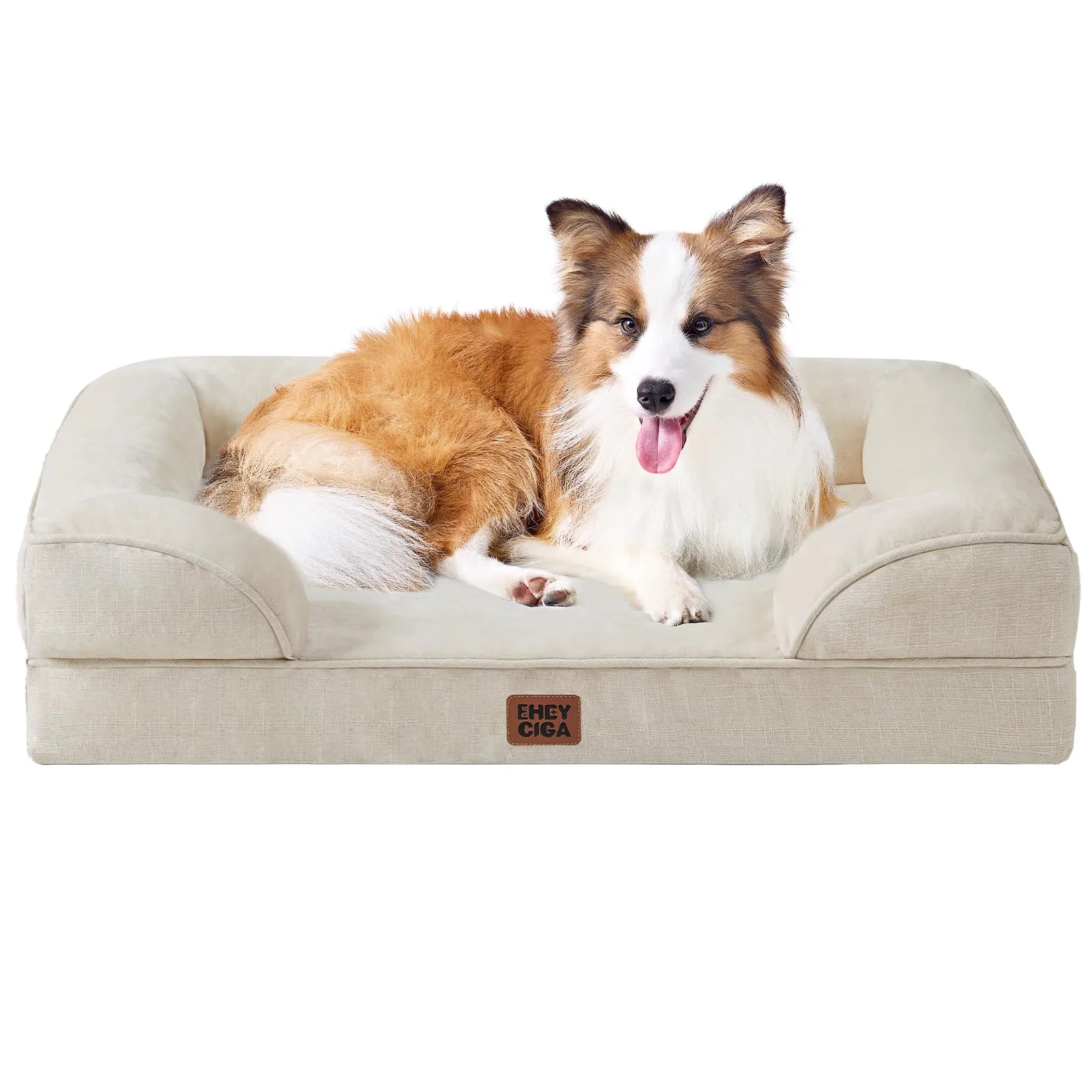 EHEYCIGA Cuccia Cane Interno, 104x68x16cm, Beige - immagine 1
