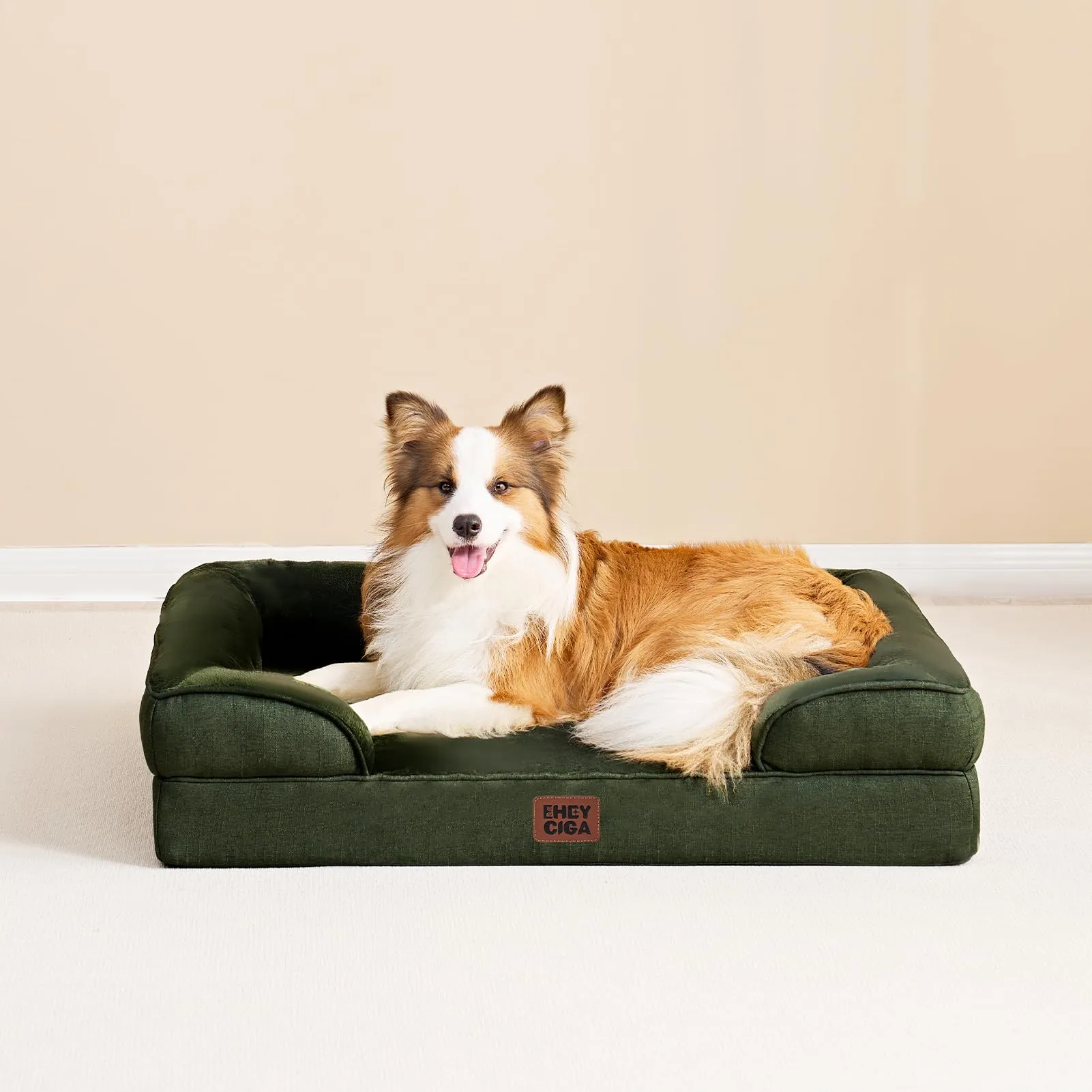 EHEYCIGA Cuccia Cane Interno, 112x81x16cm, Verde Scuro - immagine 9