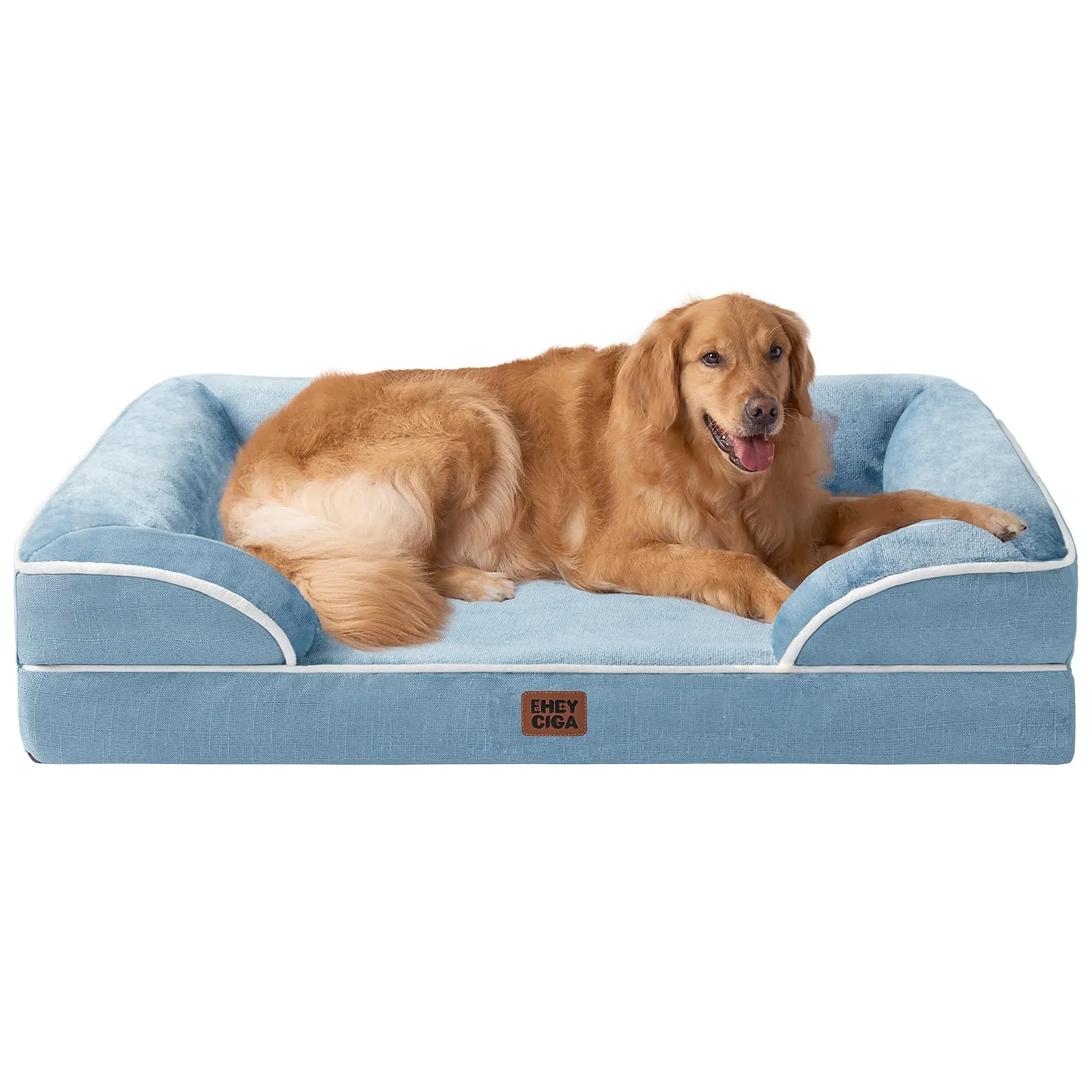 EHEYCIGA Cuccia Cane Interno Taglia Grande, 112x81x16cm, Blu - immagine 1