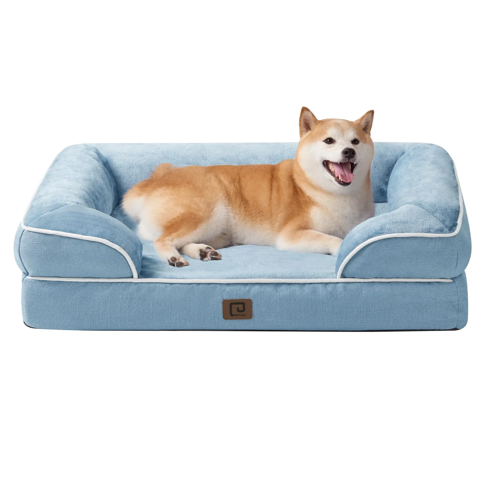 EHEYCIGA Cuccia Cane Interno Taglia Media, 91x68x16cm, Blu - immagine 1