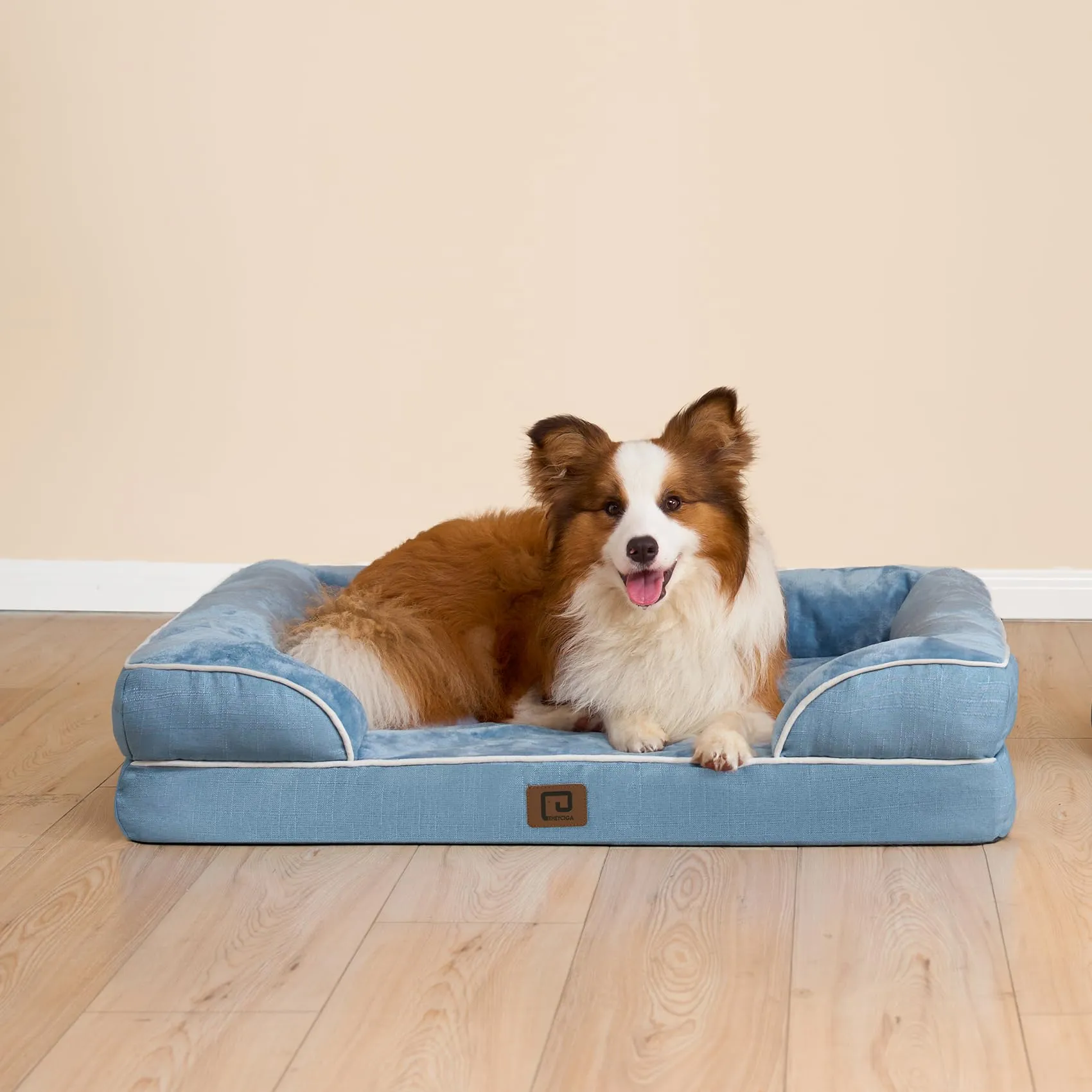 EHEYCIGA Cuccia Cane Interno Taglia Media, 91x68x16cm, Blu - immagine 9