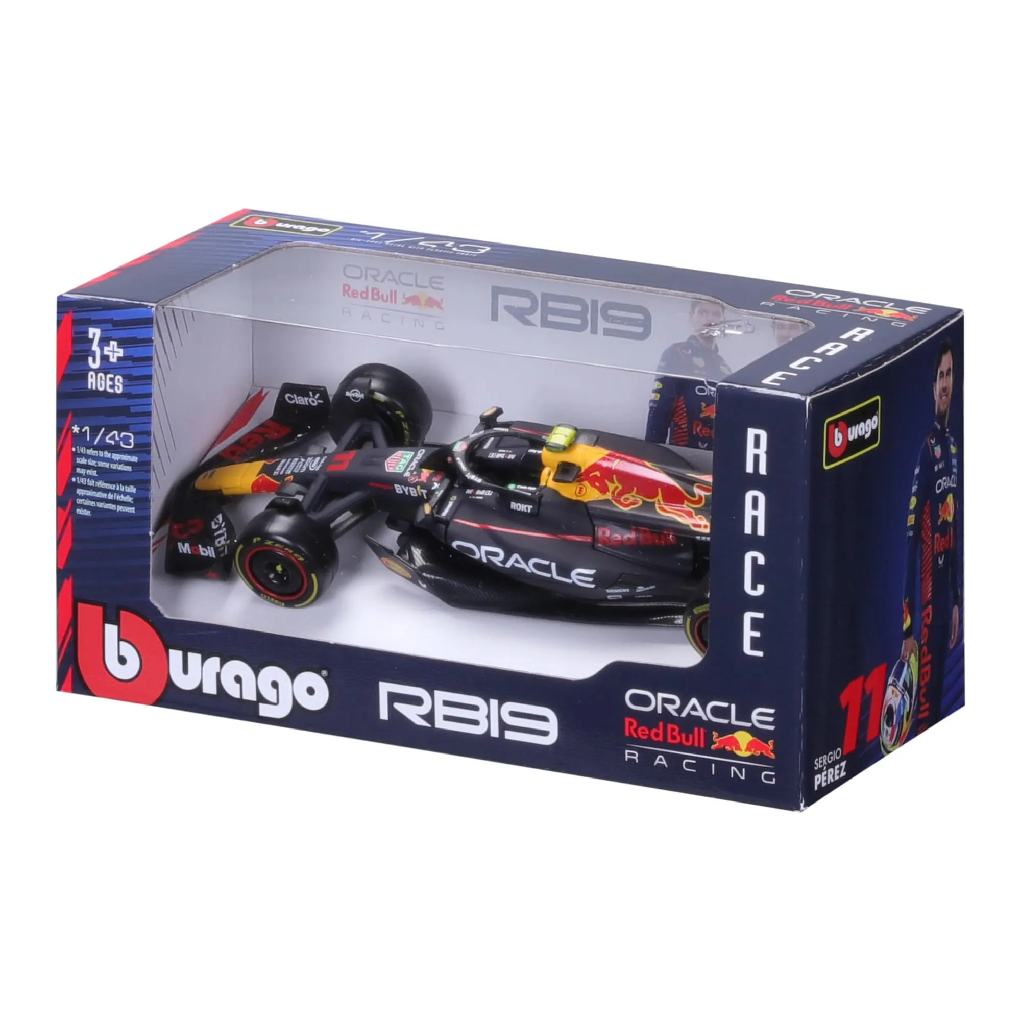Bburago Red Bull Racing RB19 Sergio Perez #11 2023 1:43 Scale Model Car - immagine 6