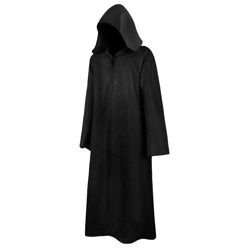 AOOWU Mantello Nero con Cappuccio Unisex (L) - immagine 1
