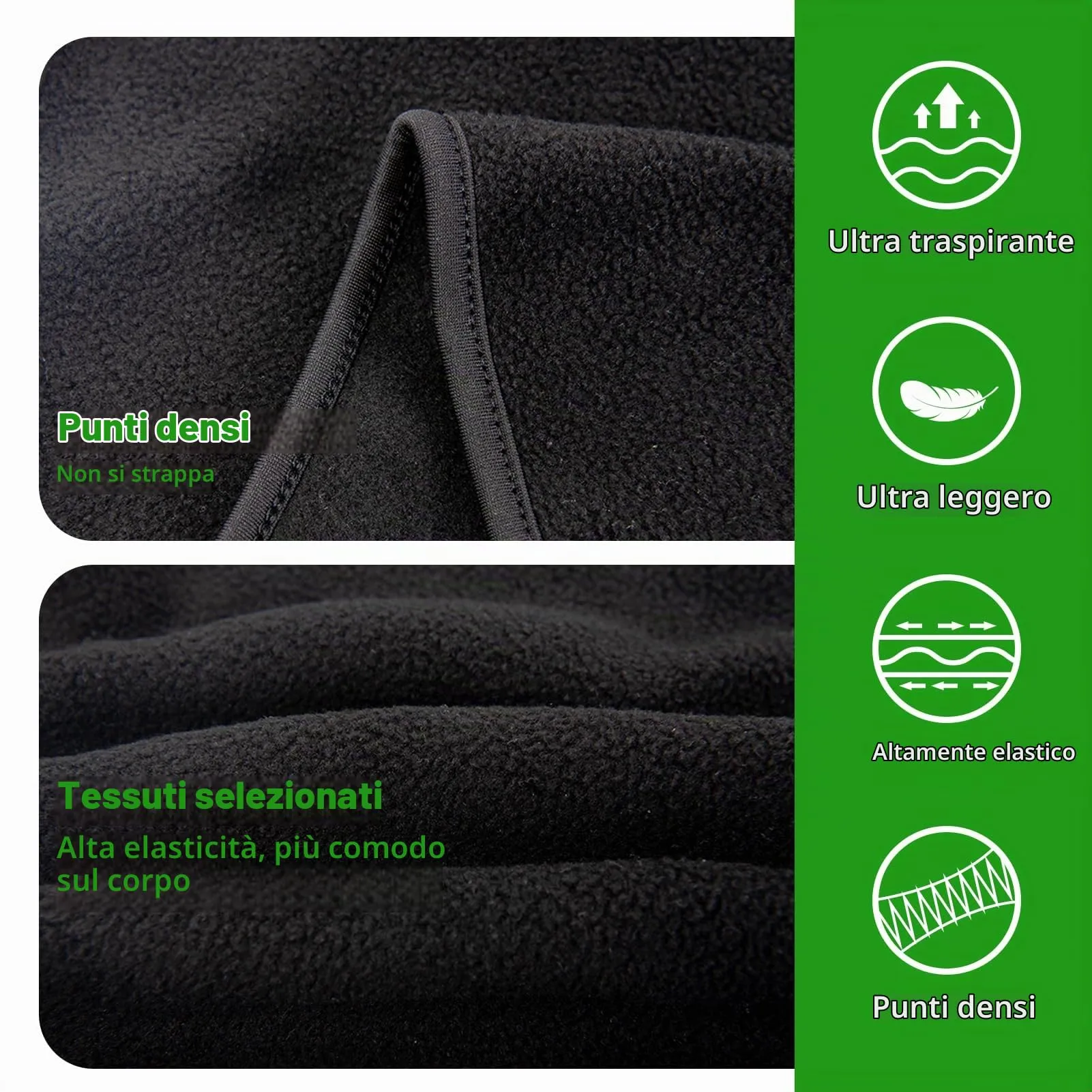 LONGKING Passamontagna Balaclava Unisex Protettivo UV e Antivento, Nero più Spesso - immagine 2