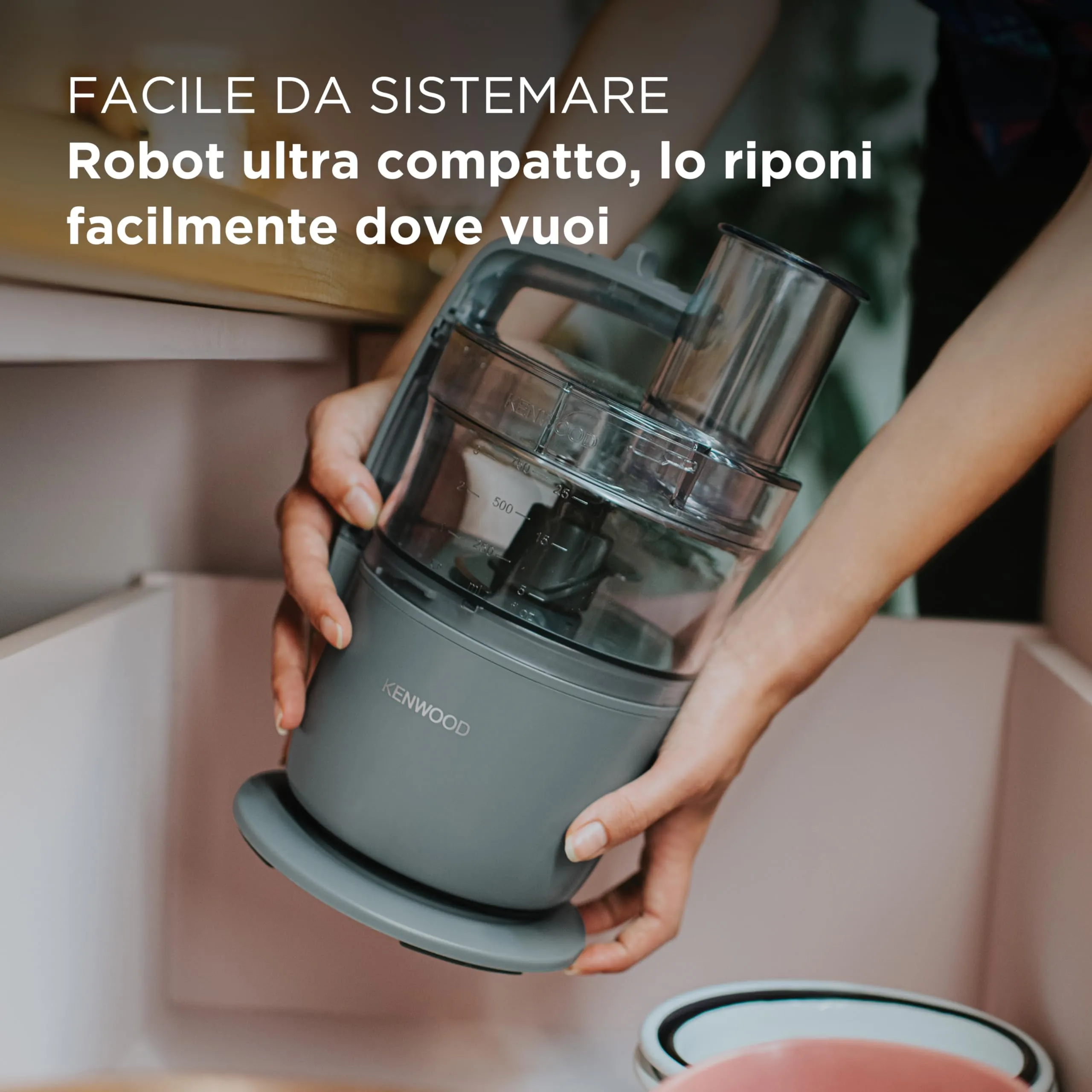 Kenwood MultiPro Go Robot da Cucina Compatto 650W Ciotola 1,3L Grigio FDP22.000GY - immagine 3