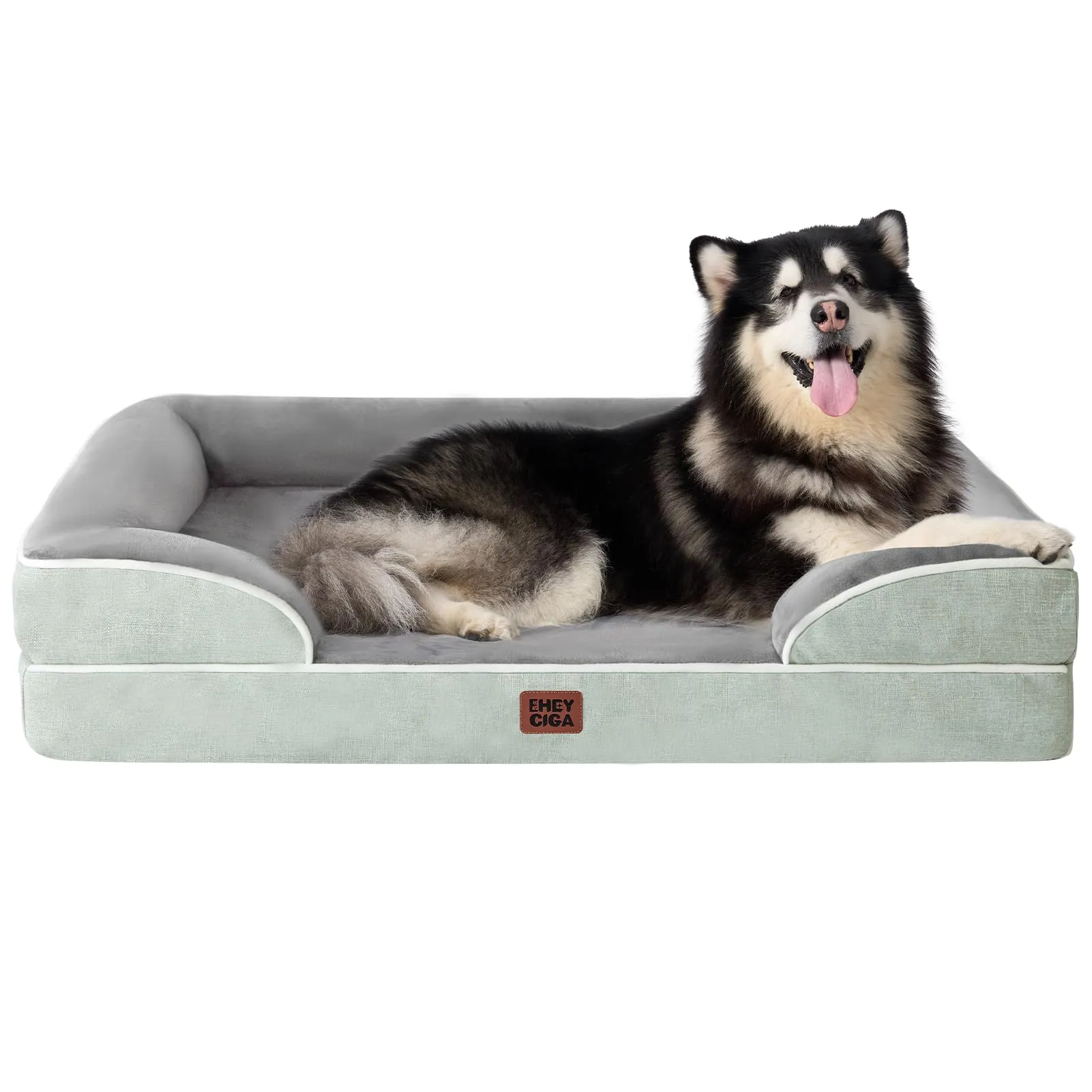 EHEYCIGA Cuccia Cane Interno, 132x104x20cm, Verde - immagine 1