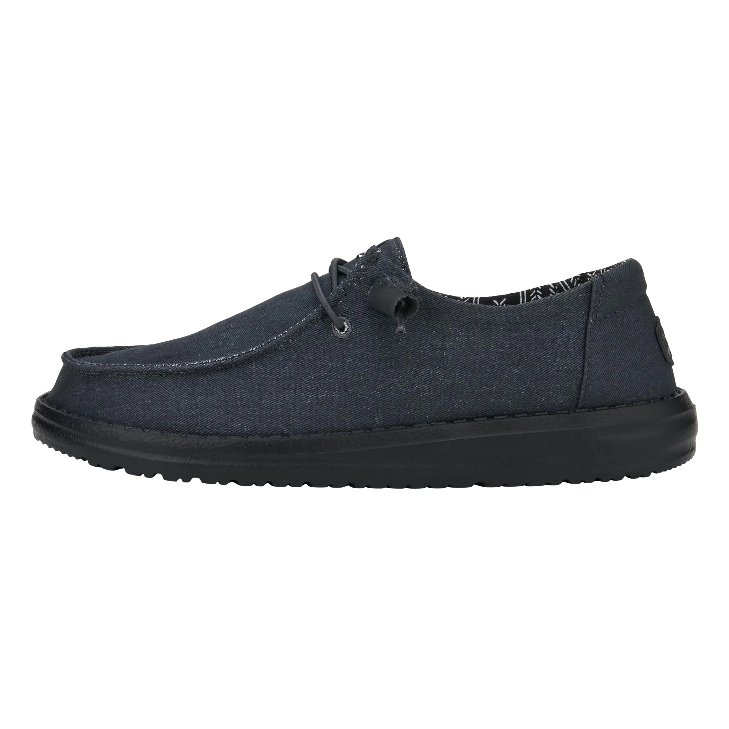 Heydude Wendy Canvas Women's Slip-On Sneakers, Black/Black, 37 - immagine 1