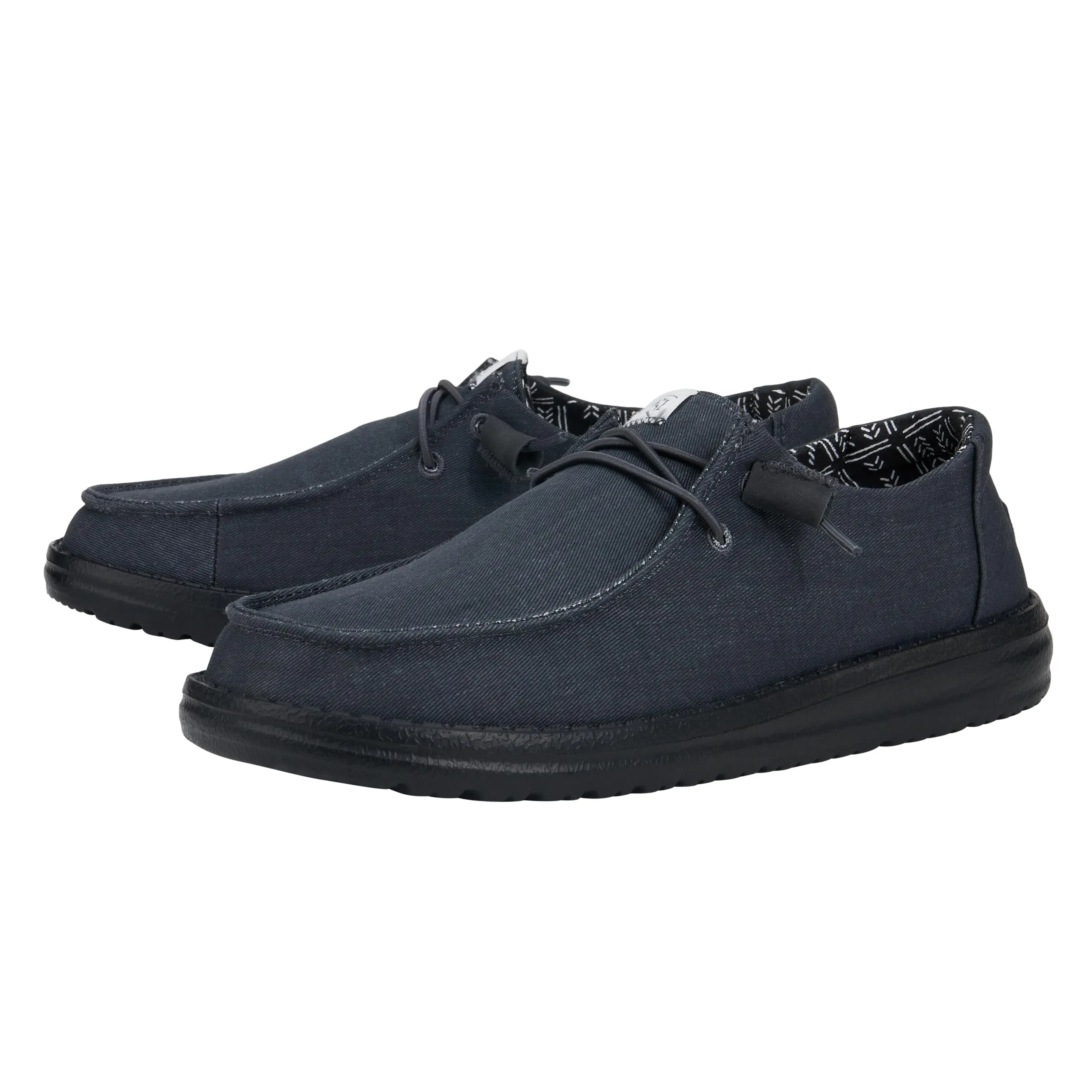 Heydude Wendy Canvas Women's Slip-On Sneakers, Black/Black, 37 - immagine 5