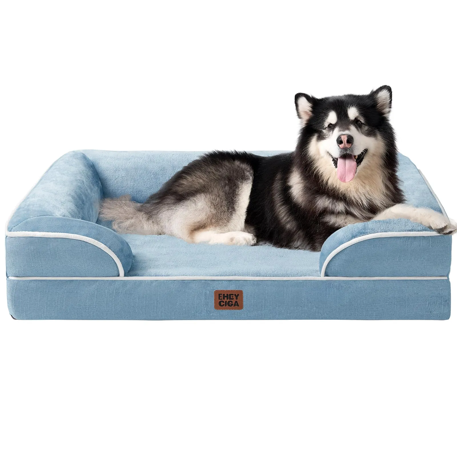 EHEYCIGA Cuccia Cane Interno, 132x104x20cm, Blu - immagine 1