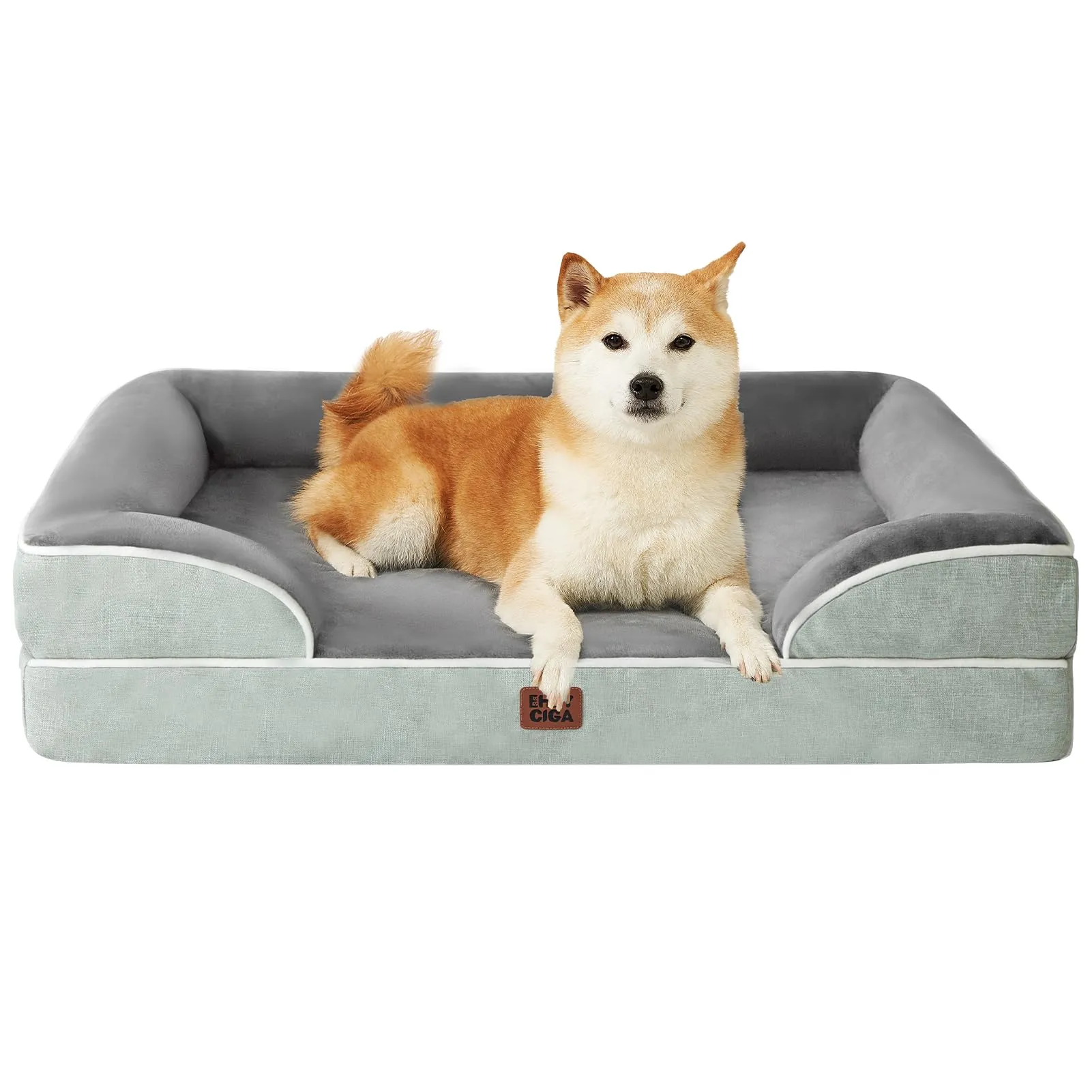 EHEYCIGA Cuccia Cane Interno Taglia Media, 89x56x16cm, Verde - immagine 1