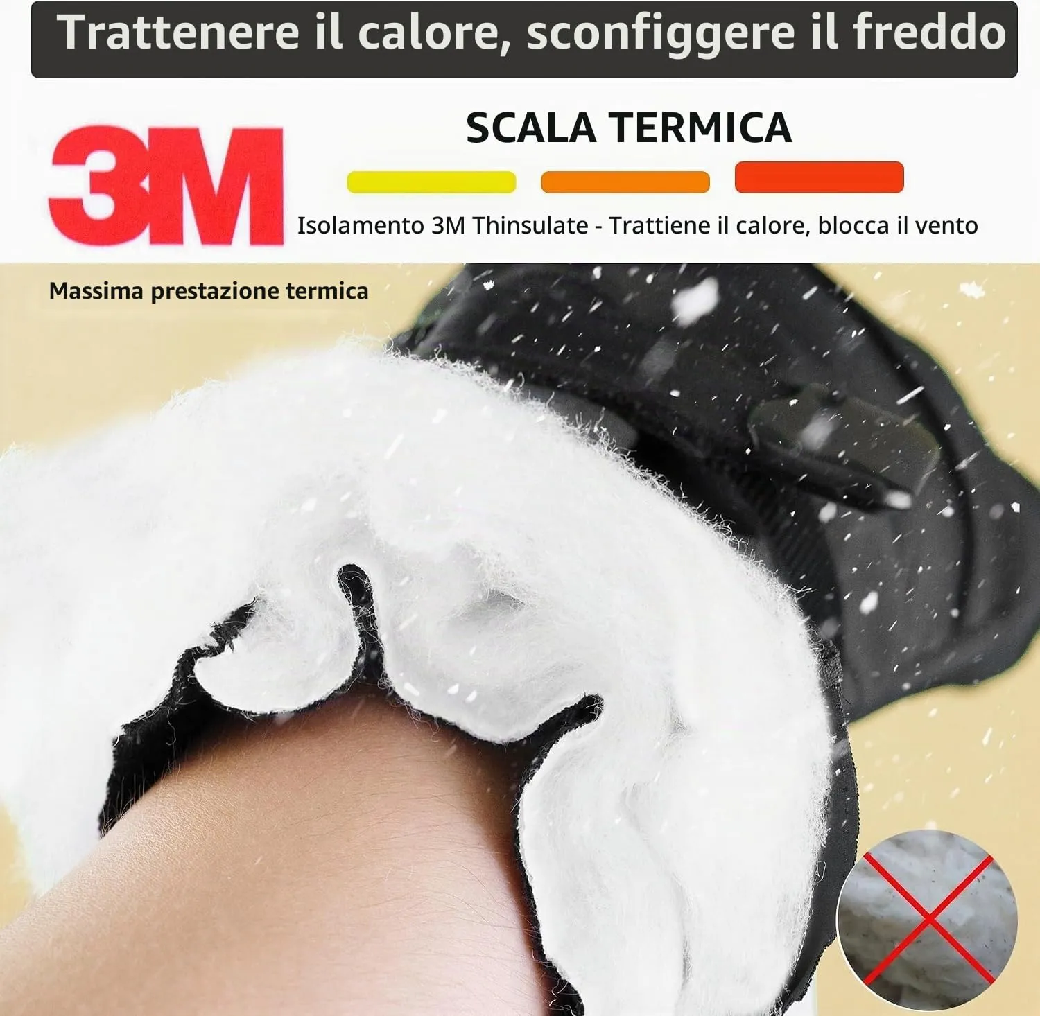 Unigear Guanti Sci e Snowboard Termici Impermeabili Antiscivolo per Uomo e Donna - immagine 2