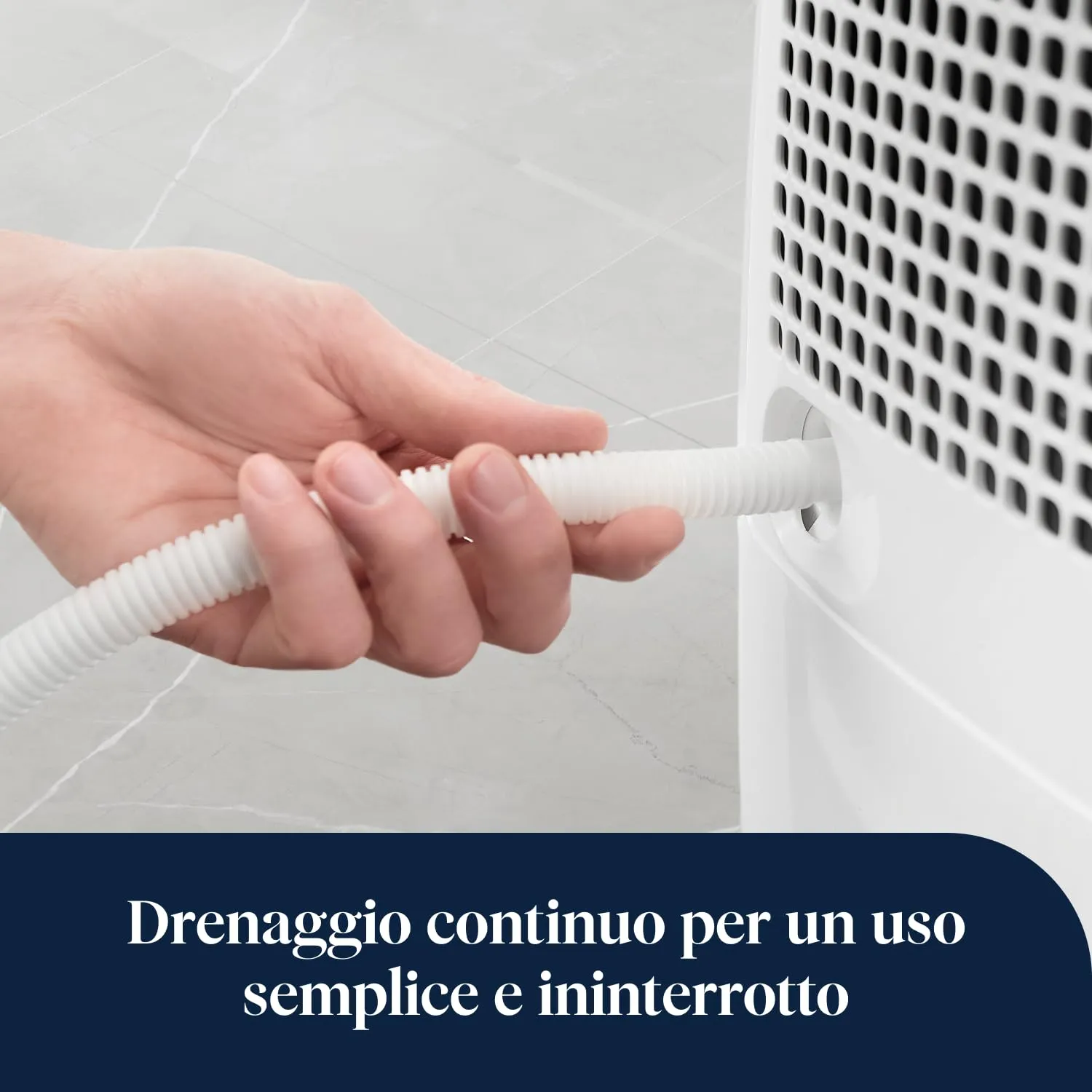 De'Longhi Tasciugo AriaDry Deumidificatore Portatile 10L/Giorno Bianco DEX210SF - immagine 9