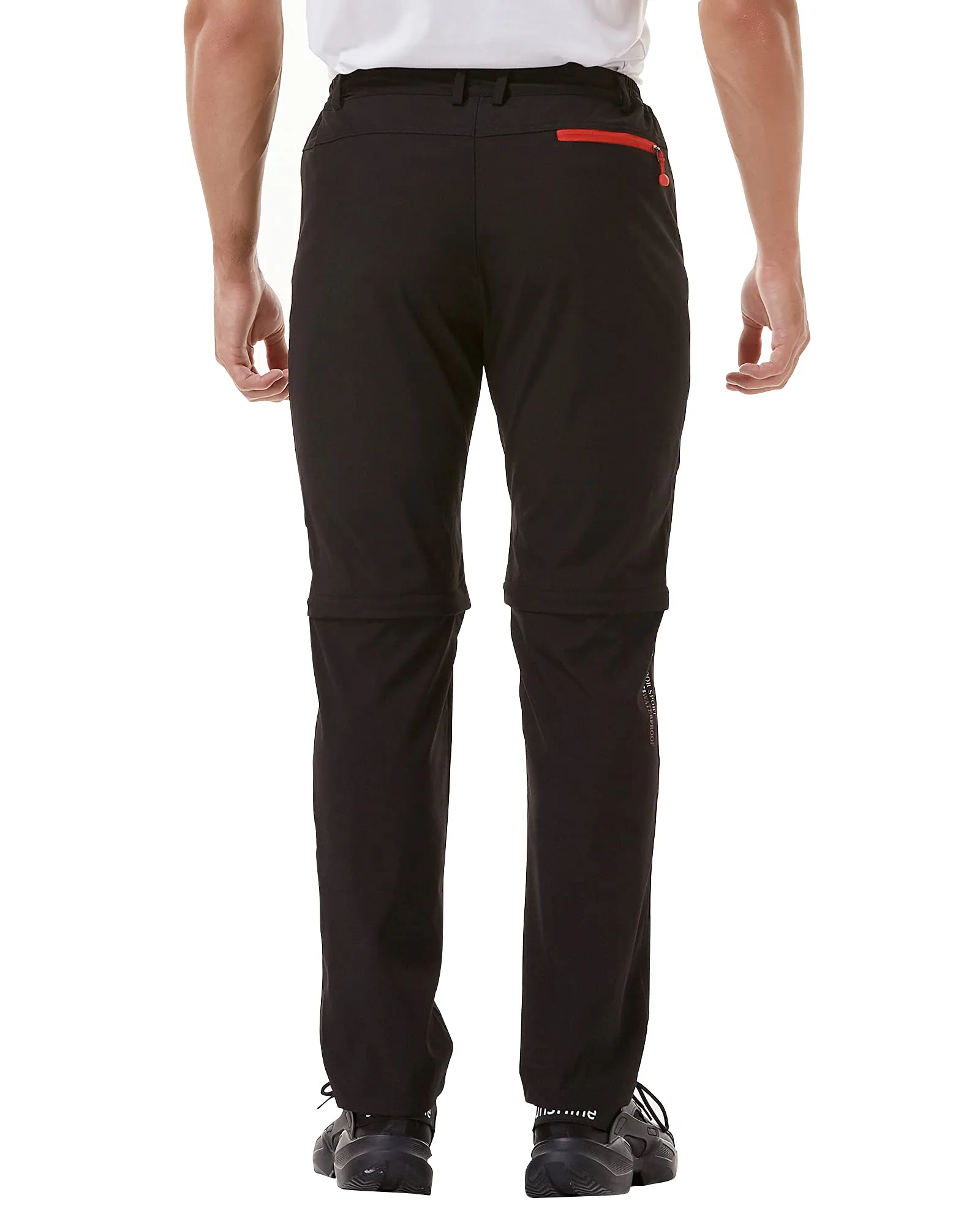 Zoerea Pantaloni Trekking Uomo Convertibili Traspiranti (XL, Nero) - immagine 4