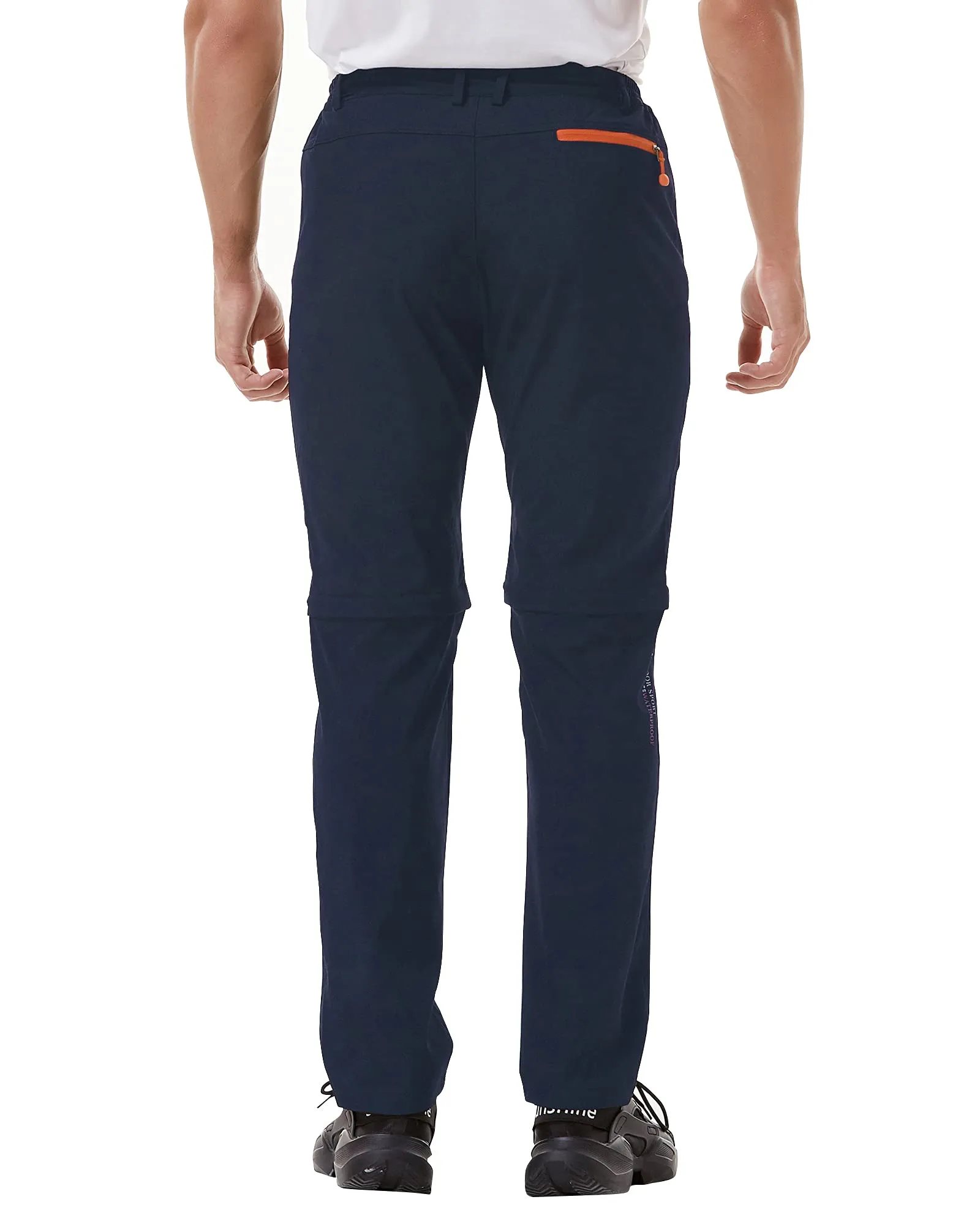 Zoerea Pantaloni Trekking Uomo Convertibili Traspiranti e Asciugatura Rapida (XL, Blu Scuro) - immagine 4