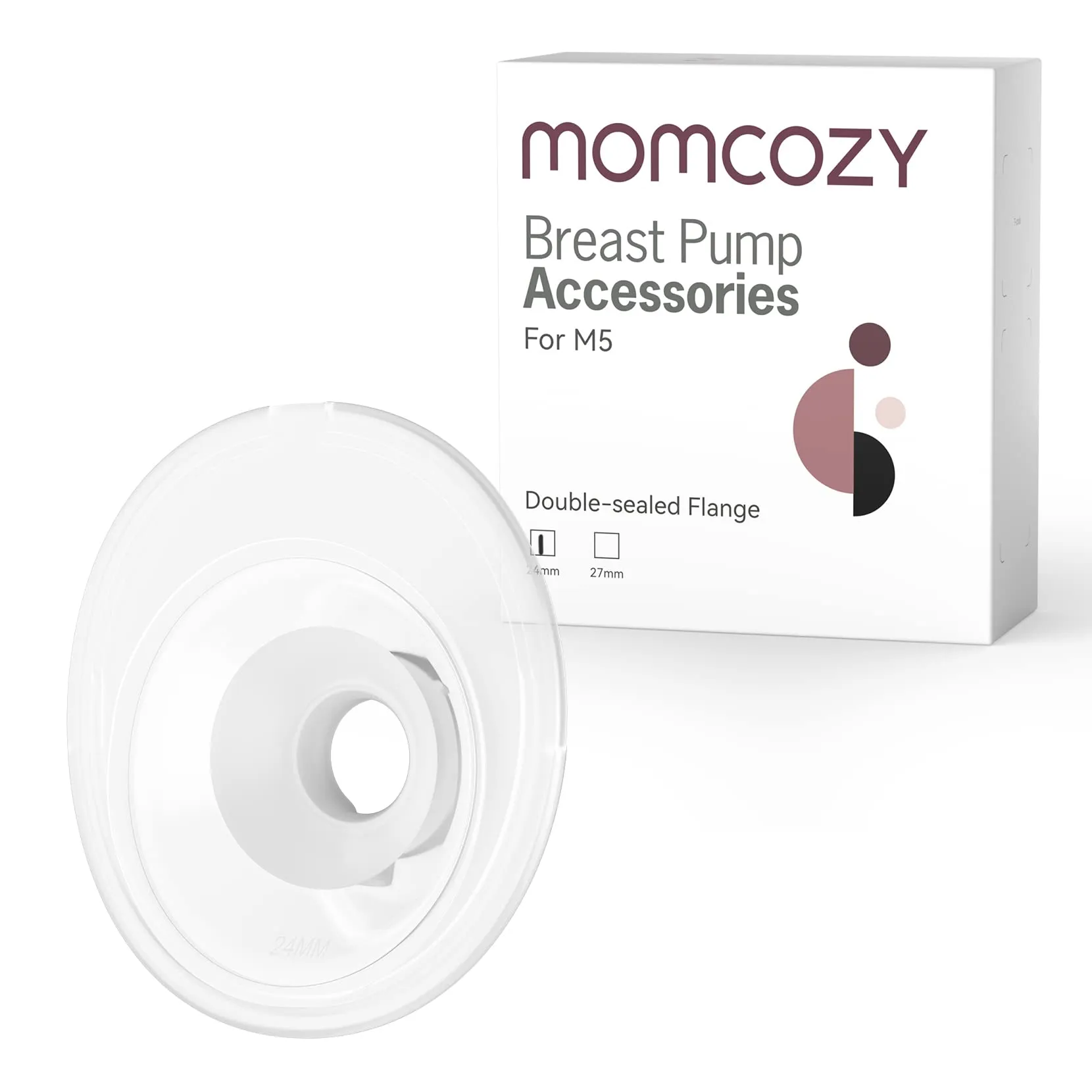 Momcozy Flangia a doppia tenuta 24 mm per tiralatte M5, 1 pezzo - immagine 1