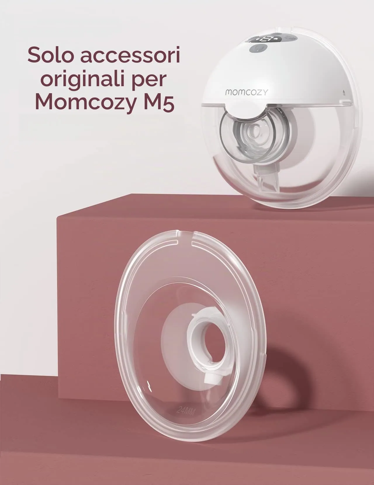 Momcozy Flangia a doppia tenuta 24 mm per tiralatte M5, 1 pezzo - immagine 6