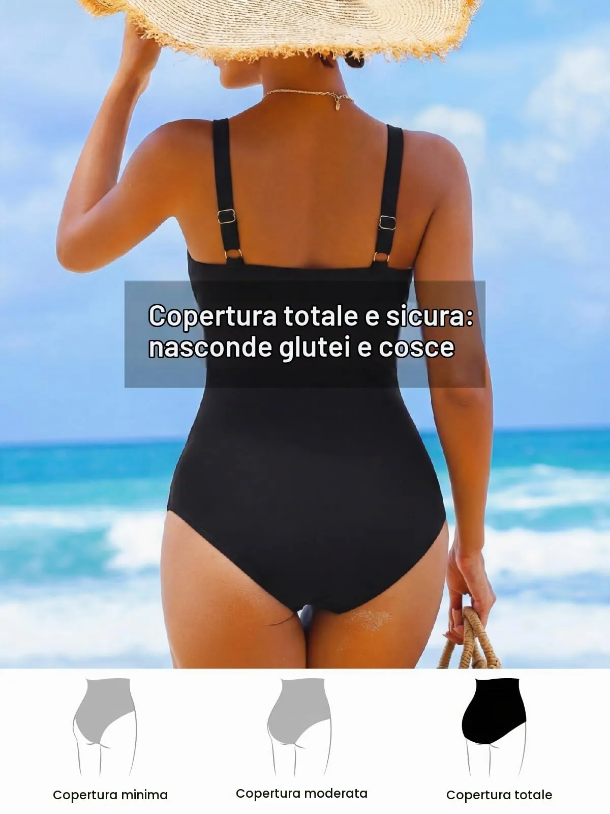 Smismivo Costume da Bagno Intero da Donna con Controllo della Pancia e Halter Imbottito - immagine 4