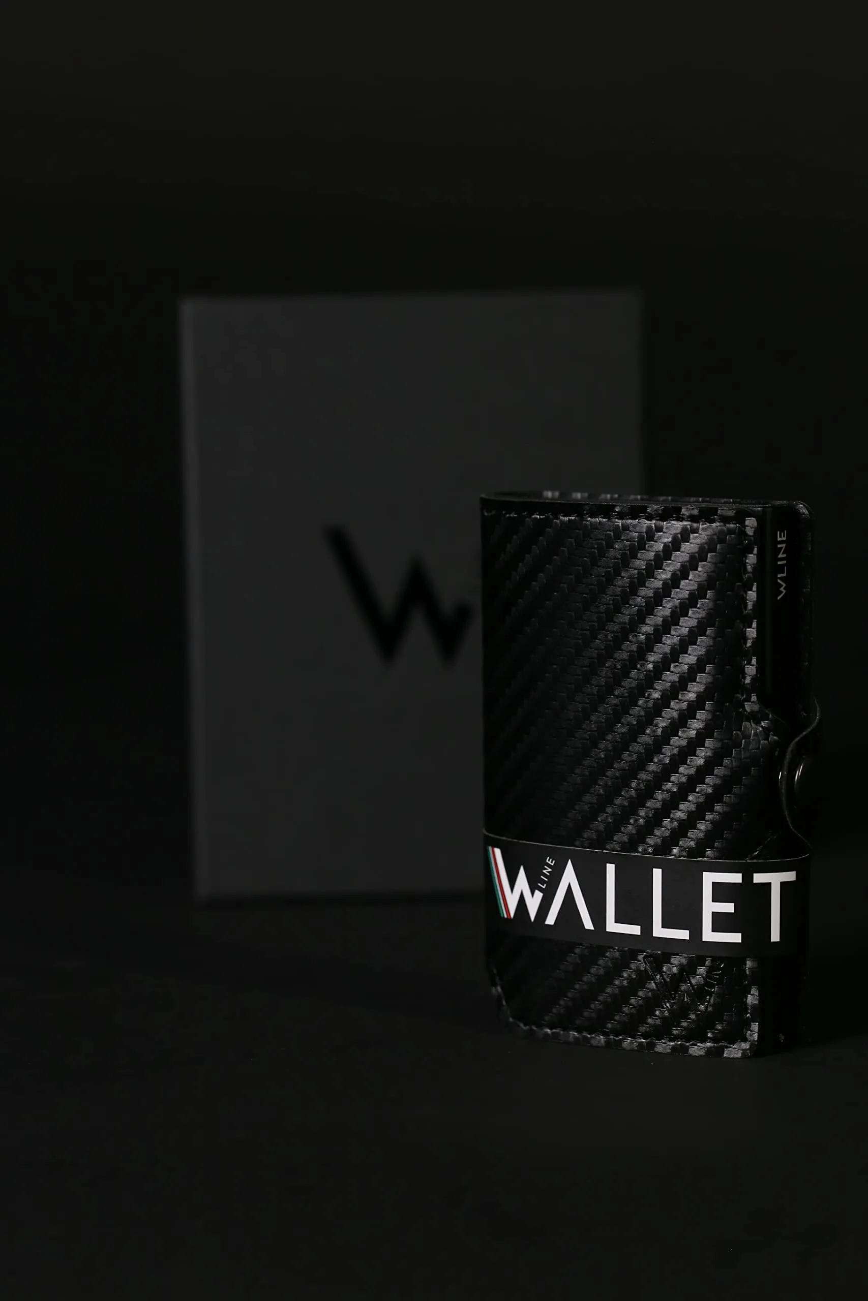 WLine Portafoglio Slim RFID in Fibra di Carbonio per Uomo e Donna, Nero Carbon senza Zip - immagine 7