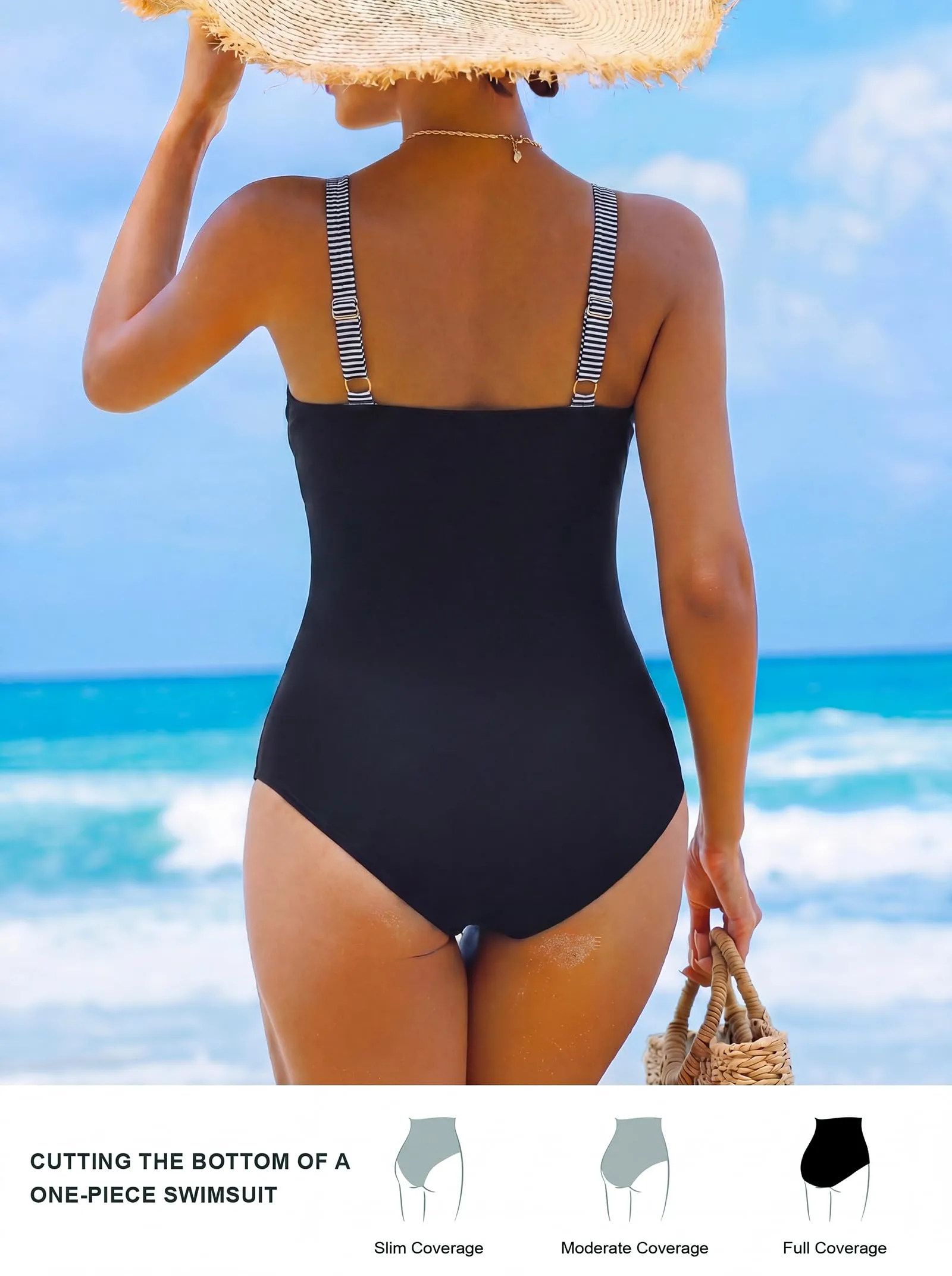 Smismivo Costume da Bagno Intero da Donna con Controllo della Pancia e Push up Halter Imbottito - immagine 4