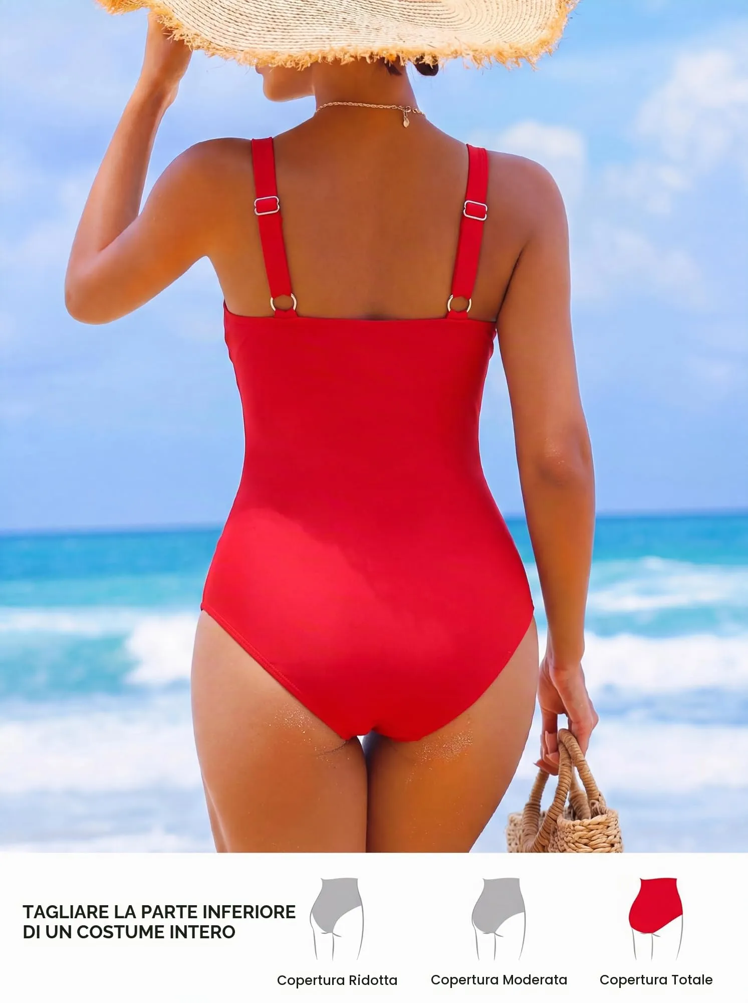 Smismivo Costume da Bagno Intero da Donna con Controllo della Pancia e Push up Halter Imbottito - immagine 7