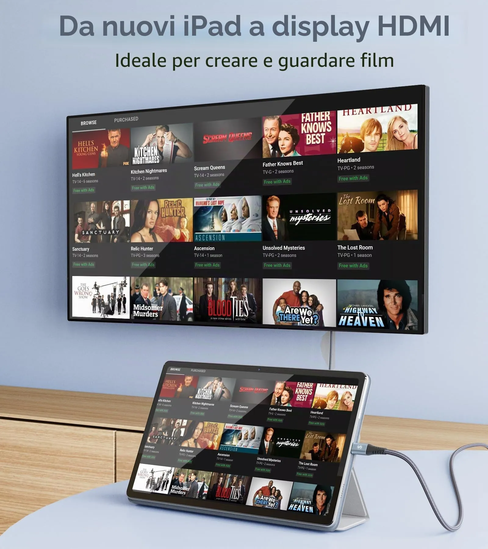 MAXGROUP Cavo USB C a HDMI 4K UHD Thunderbolt 3/4 1.5M - immagine 4