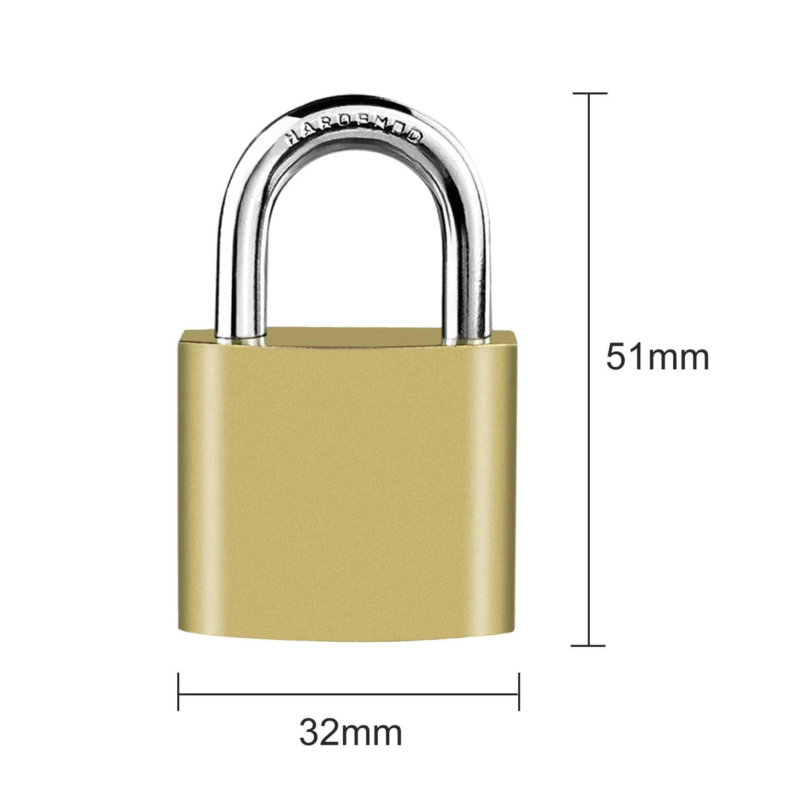 Nutabevr Lucchetto 32 mm, 3 Pezzi con 9 Chiavi - immagine 7