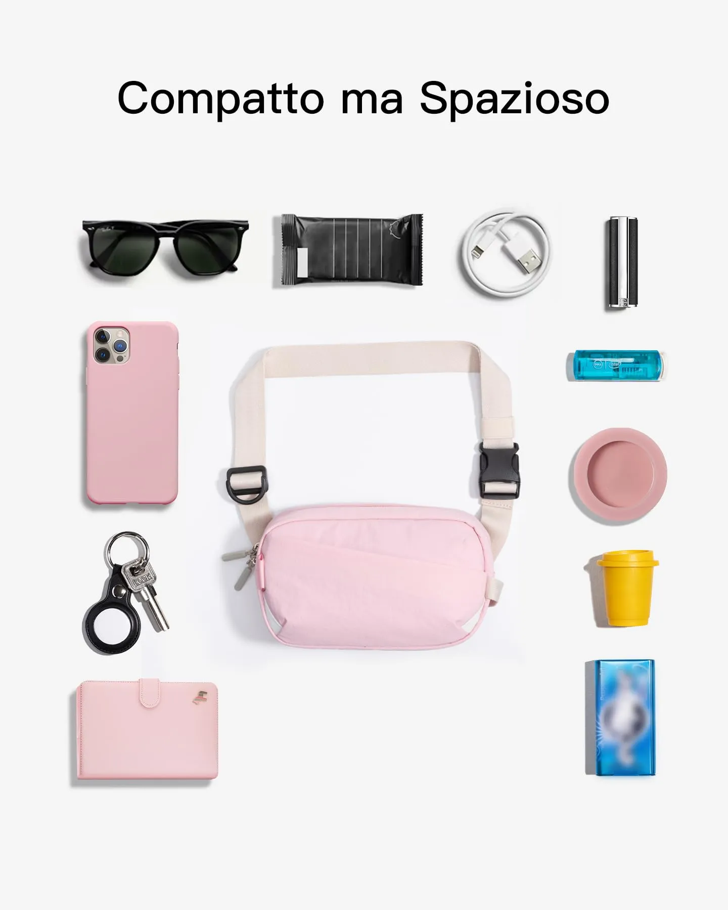 Inateck Sling Bag X-Mini 1,5 Litri Marsupio Sportivo Borsa a Tracolla Uomo e Donna - immagine 7