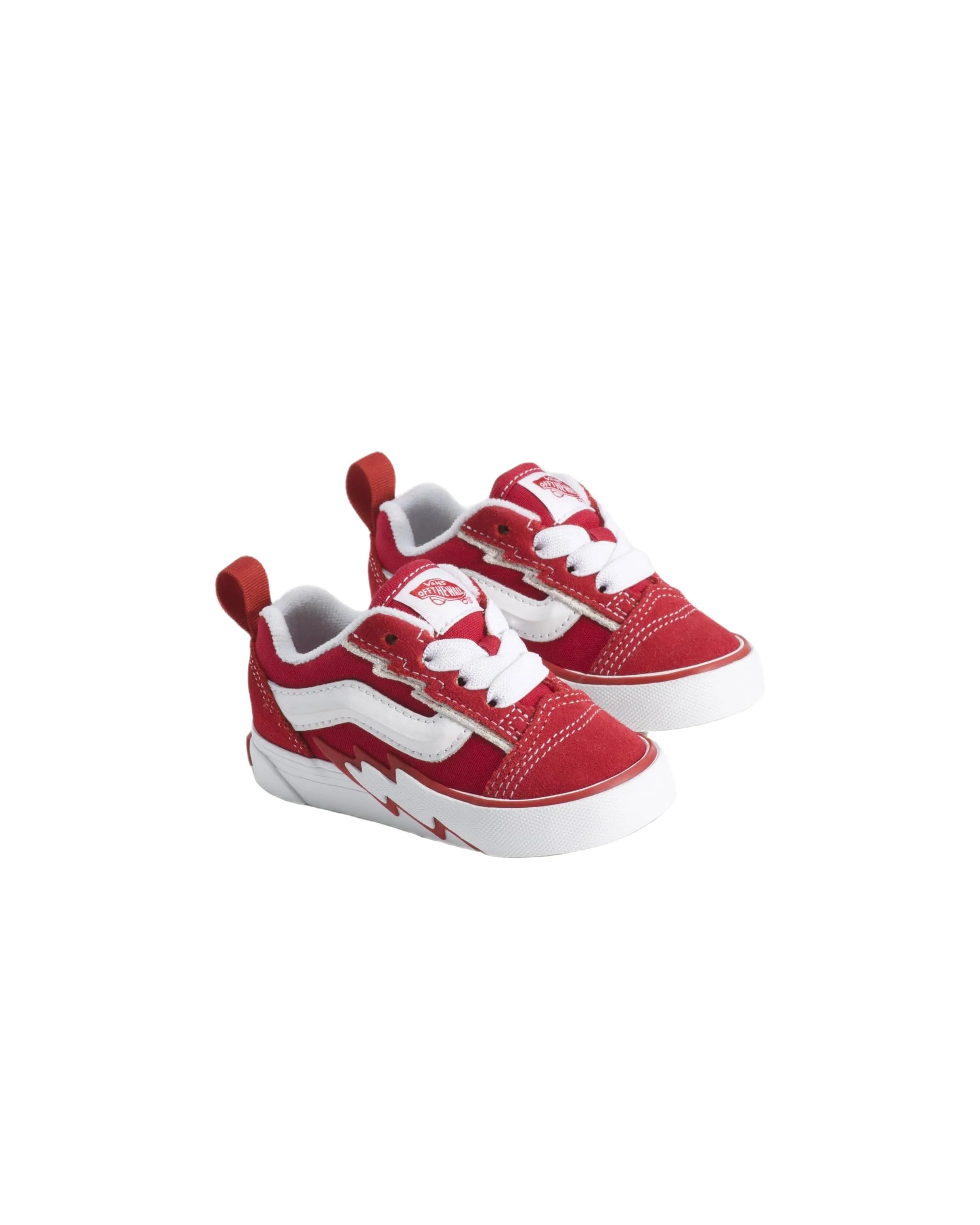 Vans Knu Skool Elastic Lace Bolt Shoe, Rosso Racing, 20 EU - immagine 2