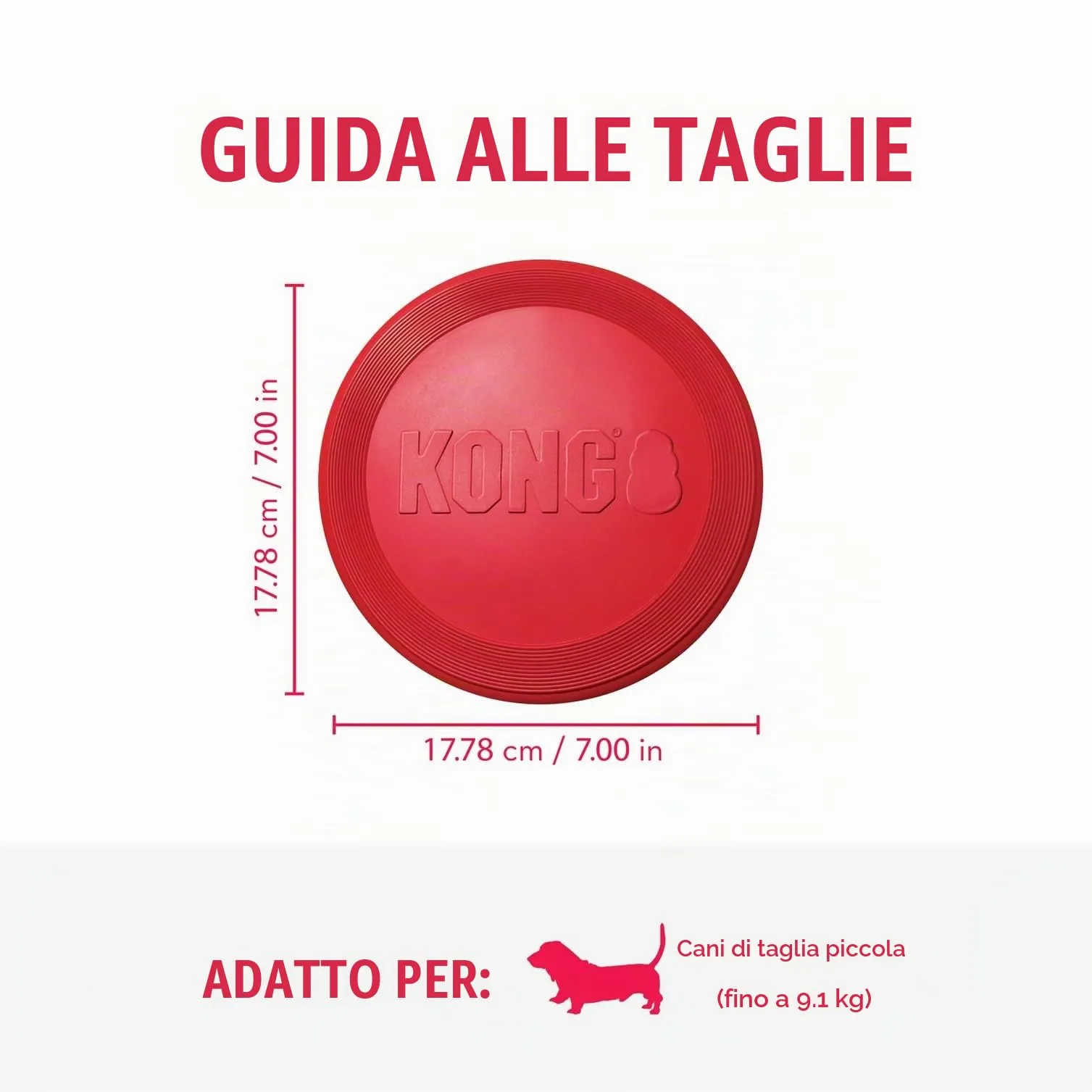 KONG Flyer Disco Volante in Gomma Naturale per Cani, Small - immagine 5