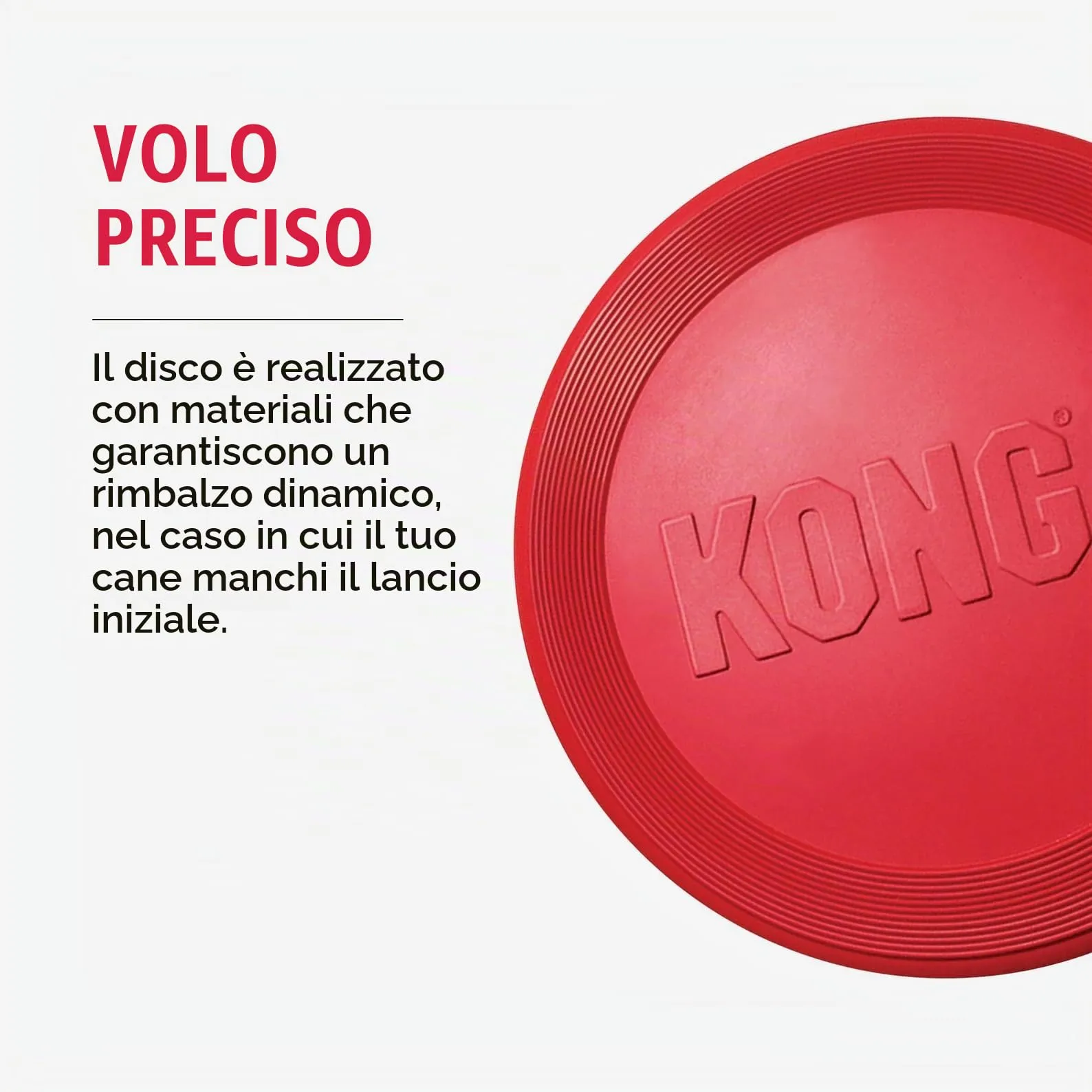 KONG Flyer Disco Volante in Gomma Naturale per Cani, Small - immagine 8