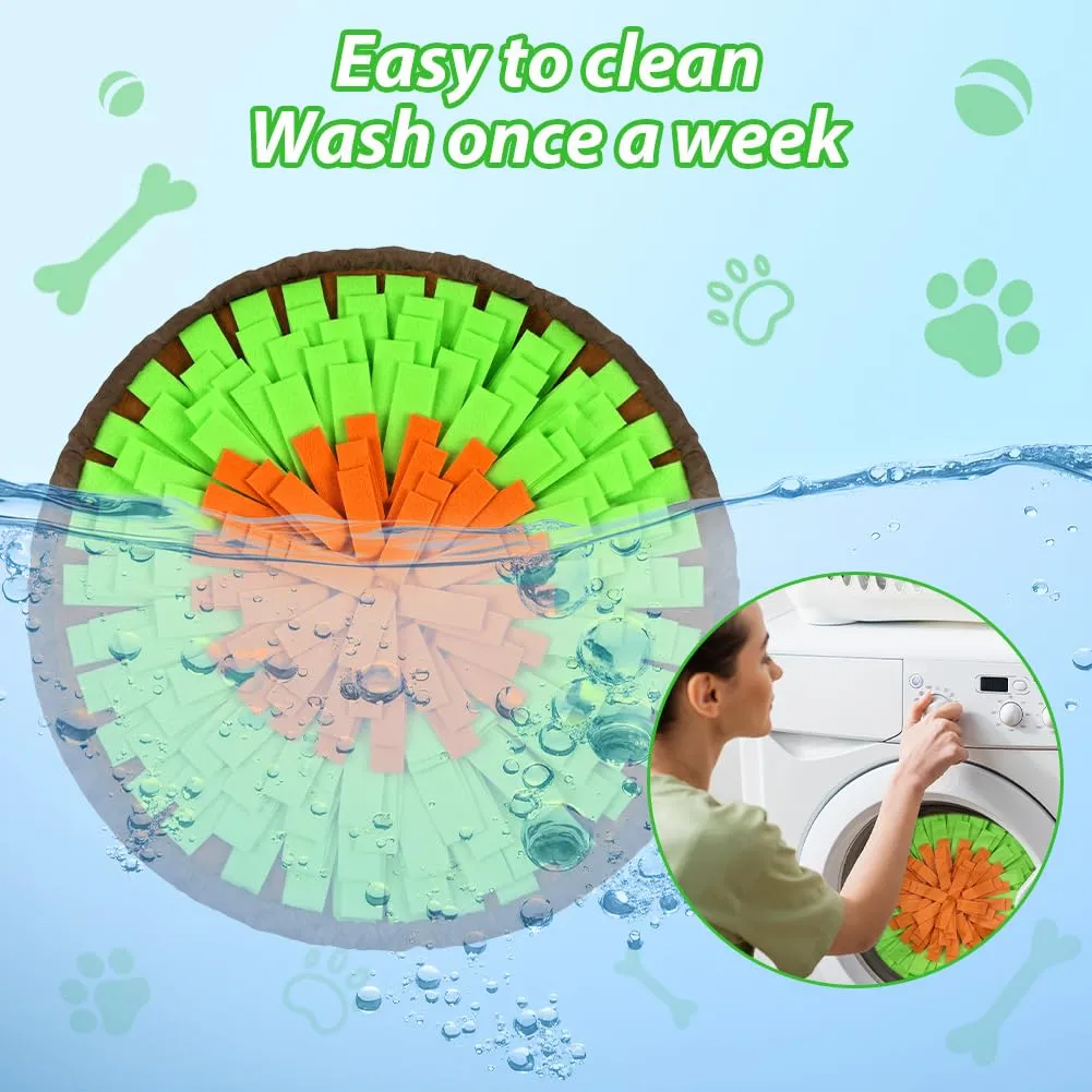 AYESY Tappeto Olfattivo per Cane, 48 cm, Antiscivolo con Coulisse per Allenamento Olfattivo e Slow Food - immagine 6