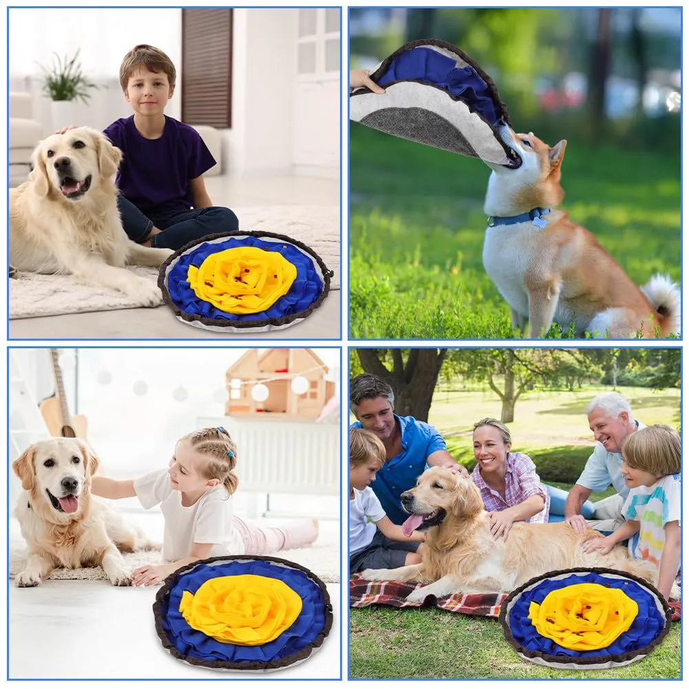 AYESY Tappeto Olfattivo per Cani, 48 cm, Tappetino Antiscivolo Slow Feeding con Coulisse - immagine 7