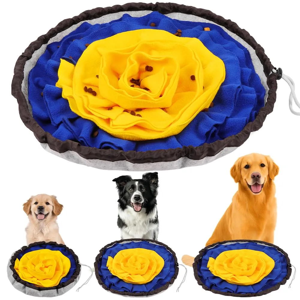 AYESY Tappeto Olfattivo per Cani, 48 cm, Tappetino Antiscivolo Slow Feeding con Coulisse - immagine 8